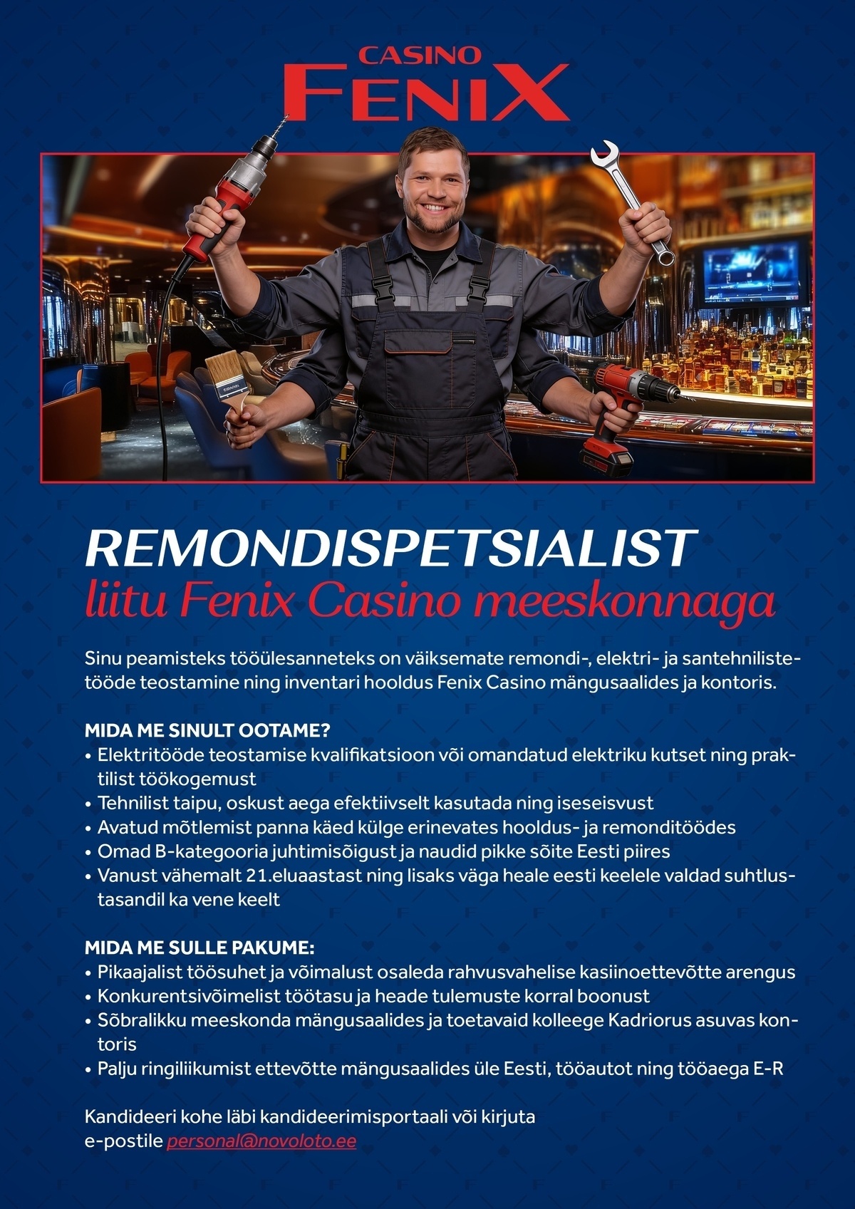 Novoloto OÜ Remondispetsialist