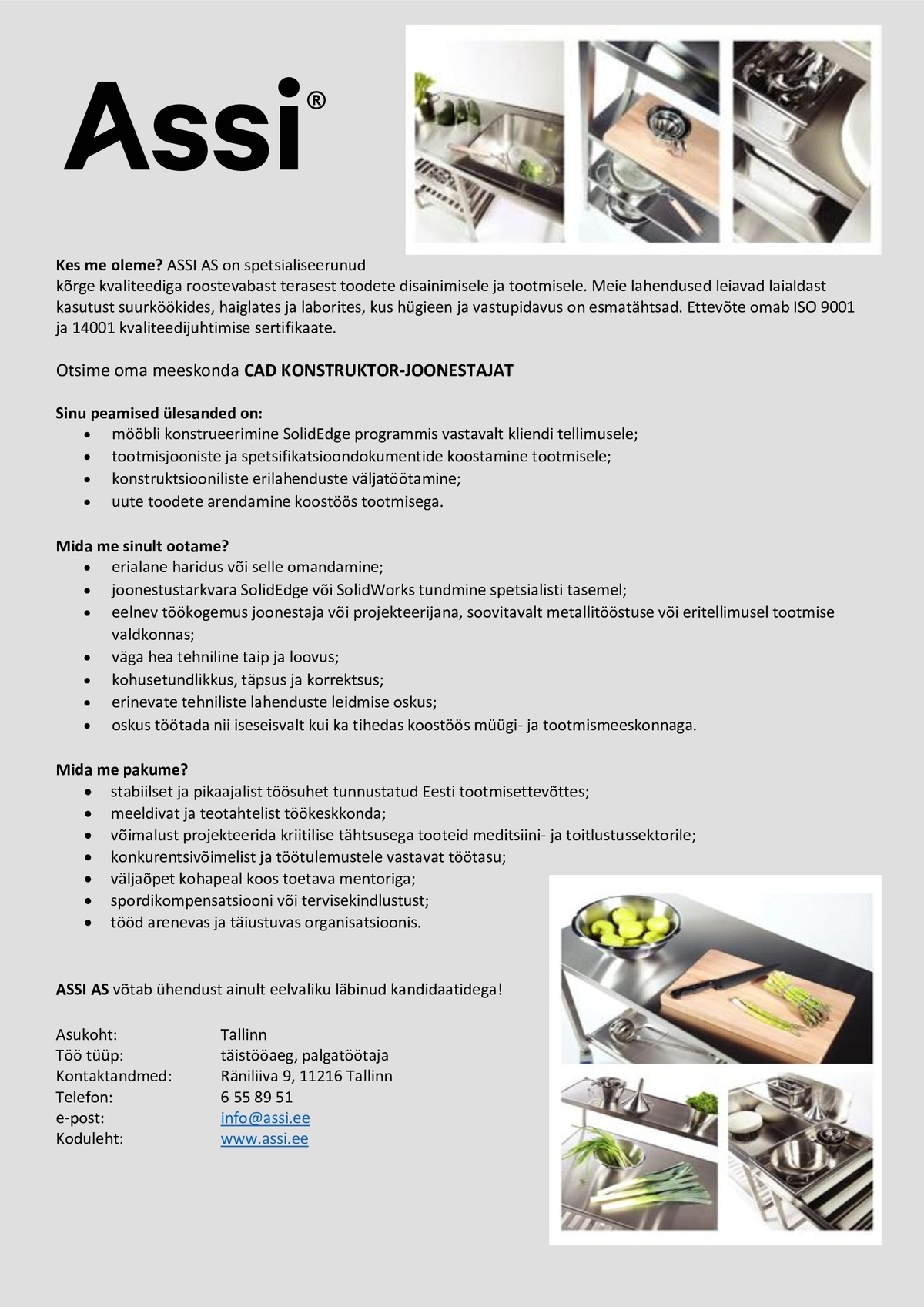 ASSI AS CAD konstruktor-joonestaja