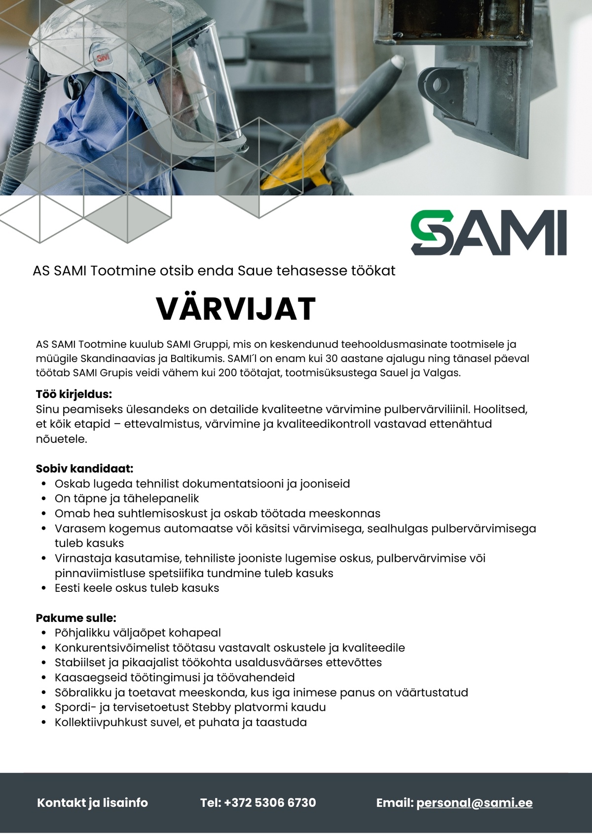 AS SAMI Tootmine Värvija