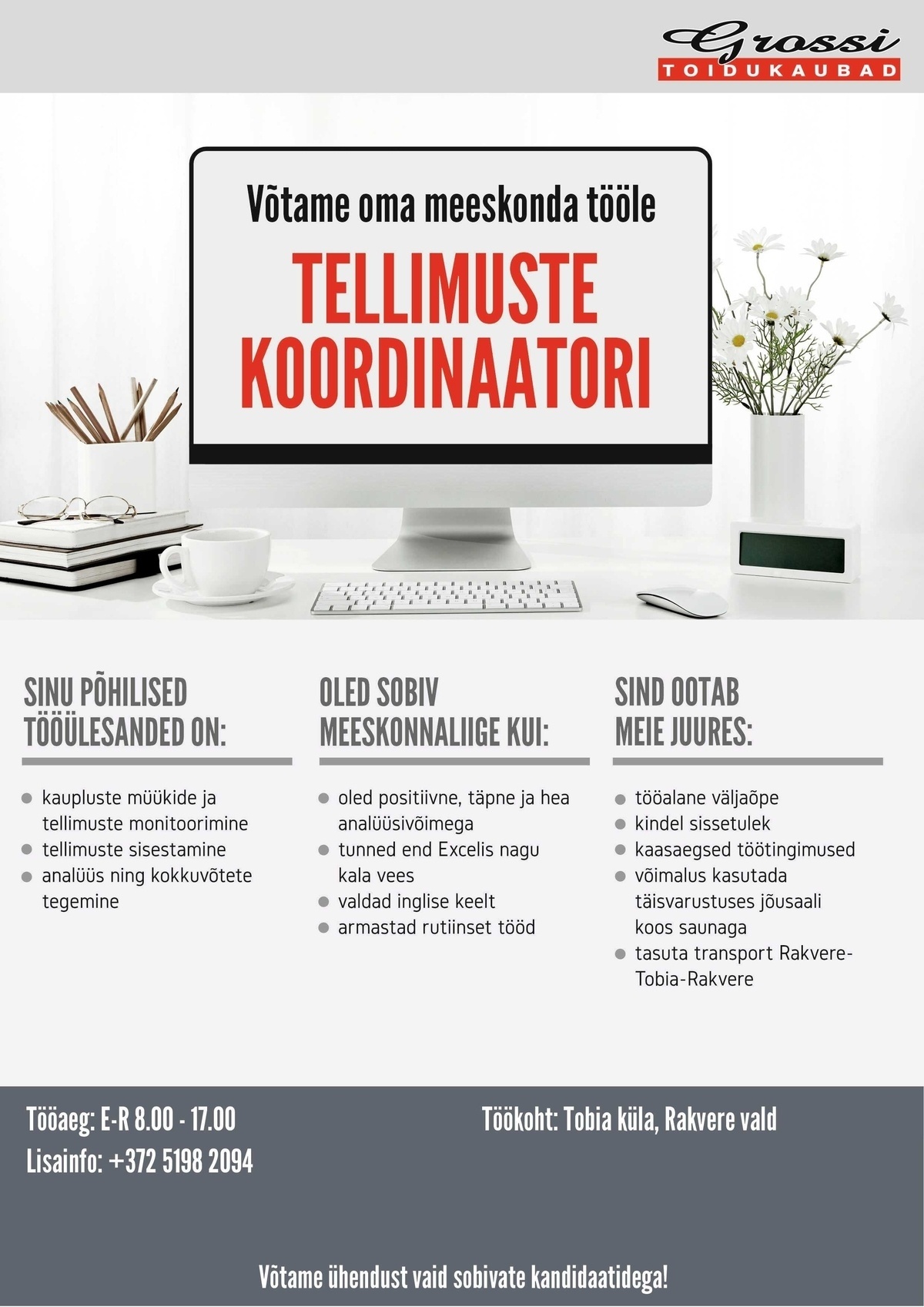 OG Elektra AS Tellimuste koordinaator