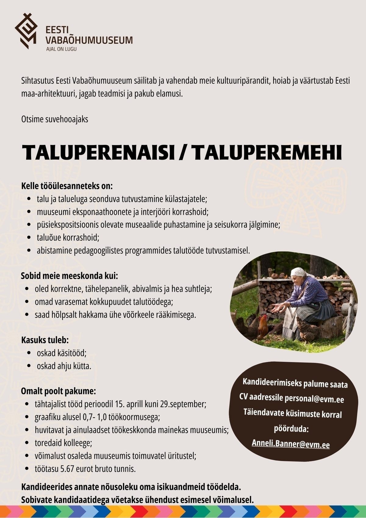 EESTI VABAÕHUMUUSEUM SA Perenaine / peremees