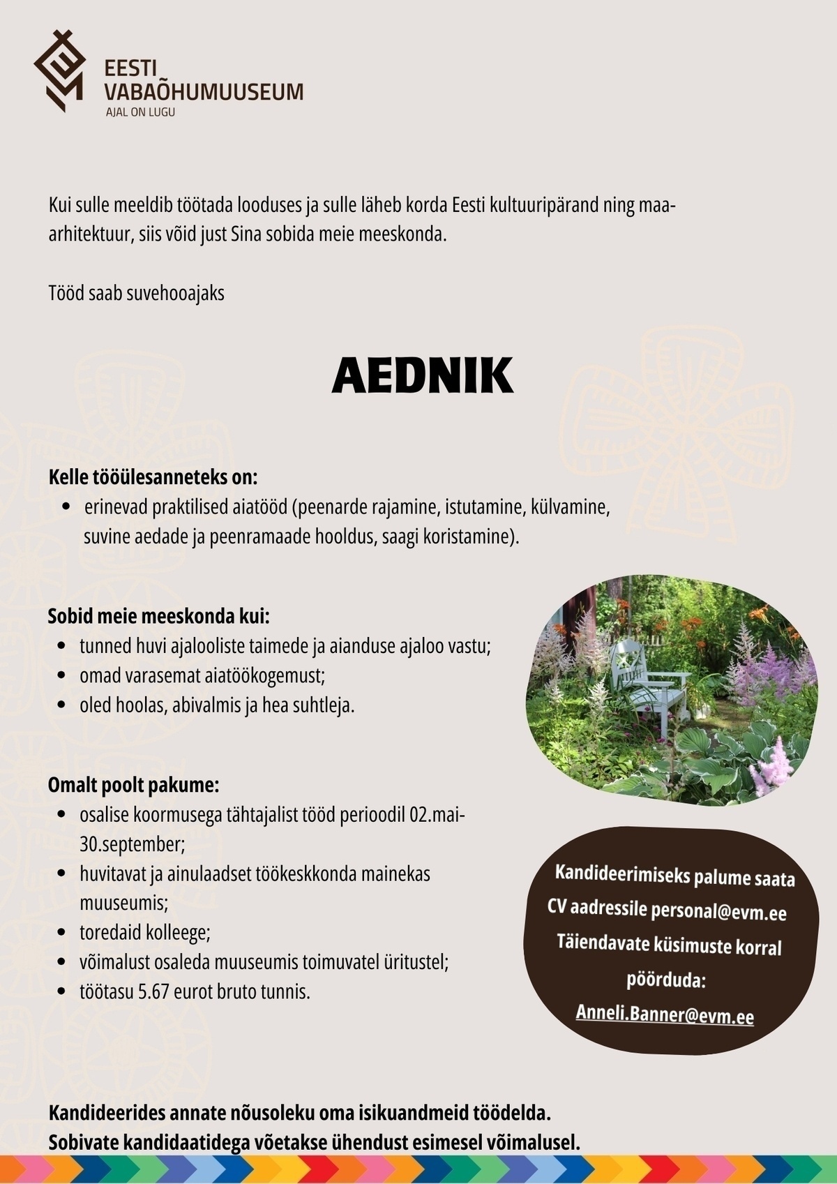 EESTI VABAÕHUMUUSEUM SA Aednik