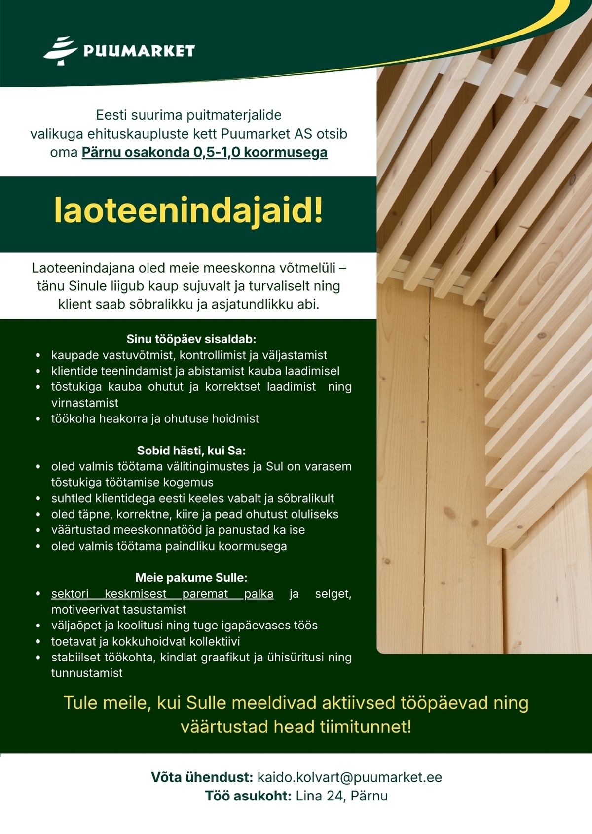 Puumarket AS Laoteenindaja