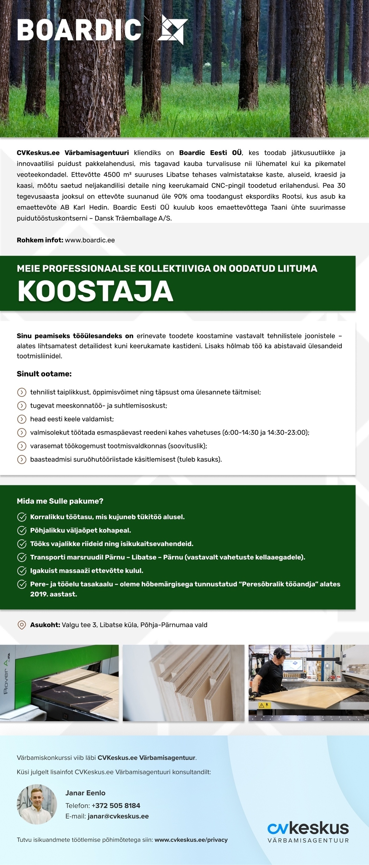 Boardic Eesti OÜ KOOSTAJA