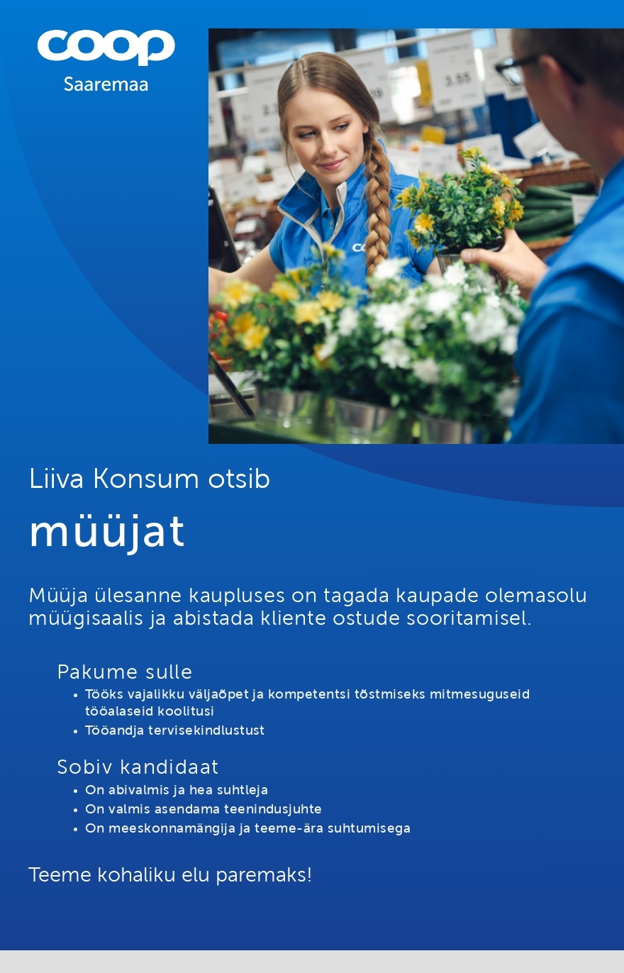 Saaremaa Tarbijate Ühistu Müüja Liiva Konsumisse (Coop Saaremaa)