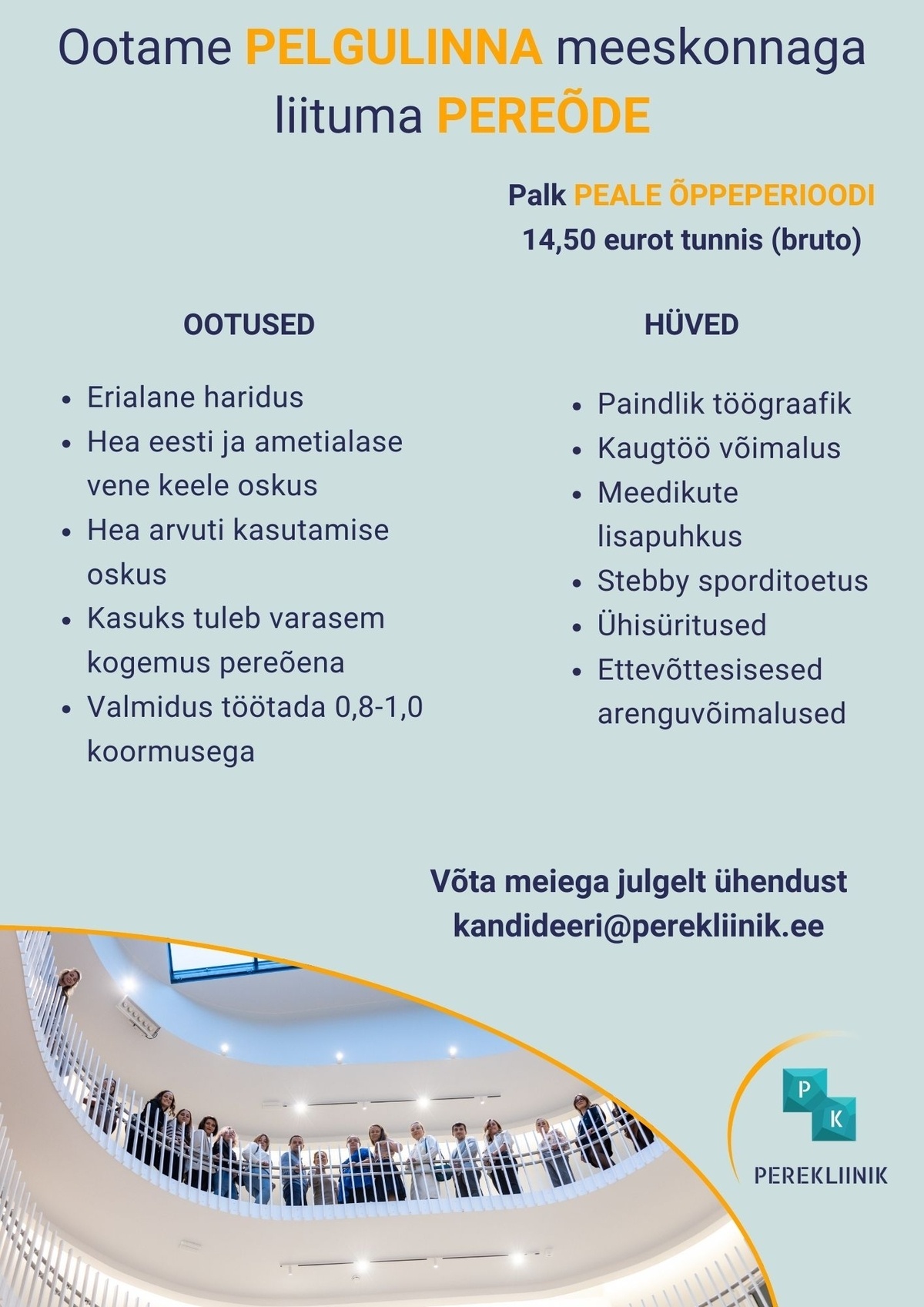 Perekliinik OÜ Pereõde Pelgulinna Perekliinikus