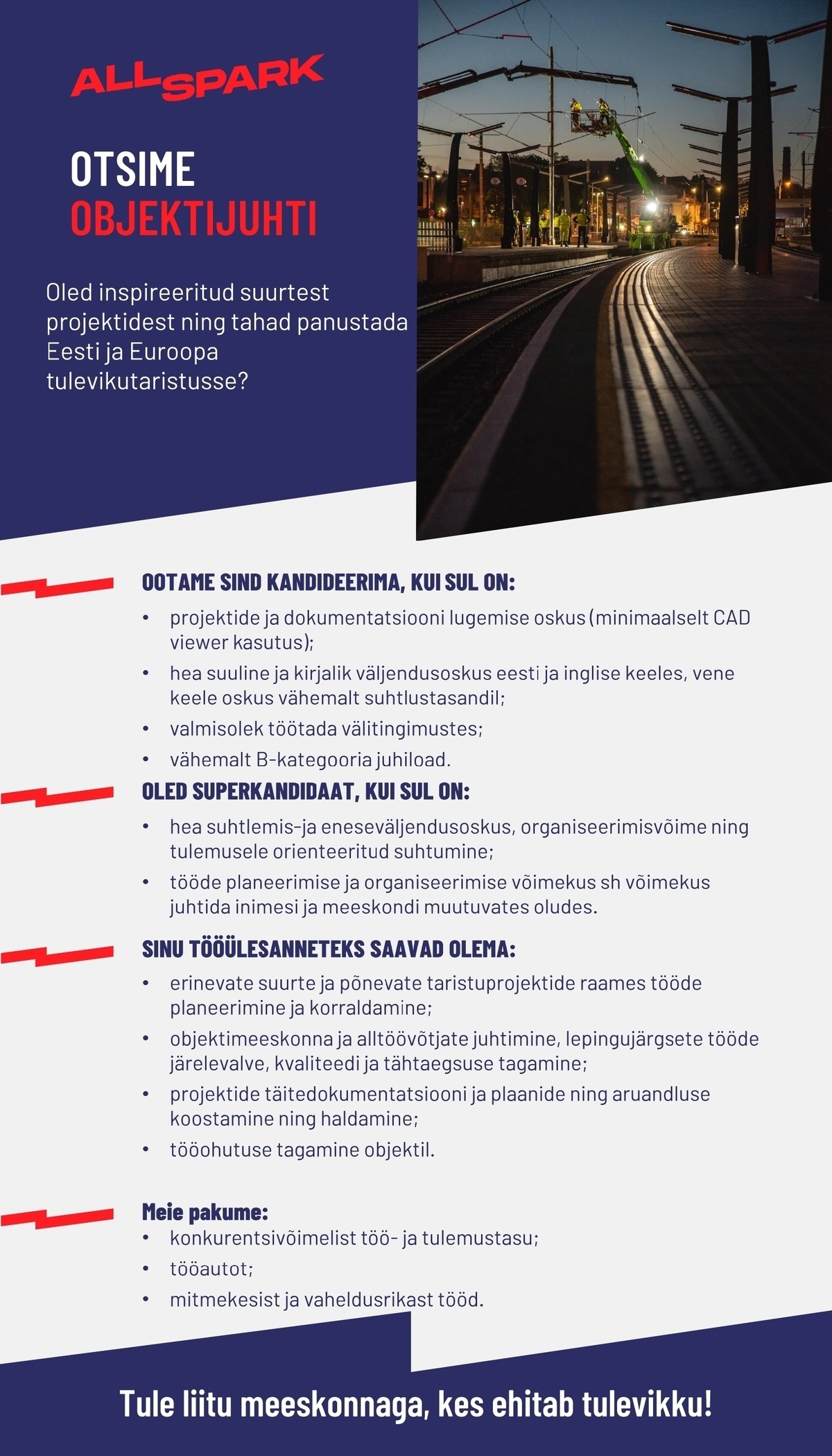 AllSpark OÜ Objektijuht