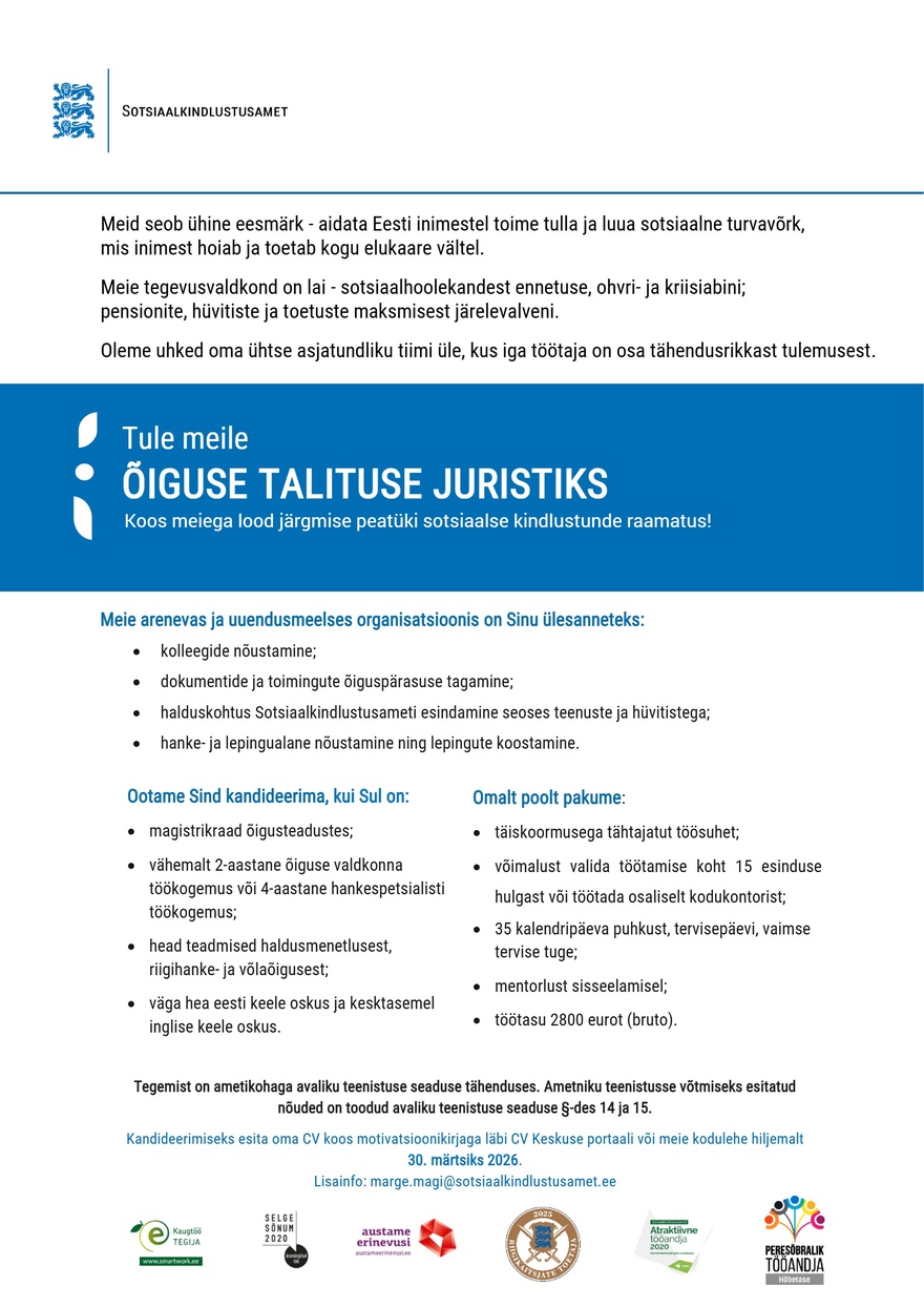 Sotsiaalkindlustusamet Jurist