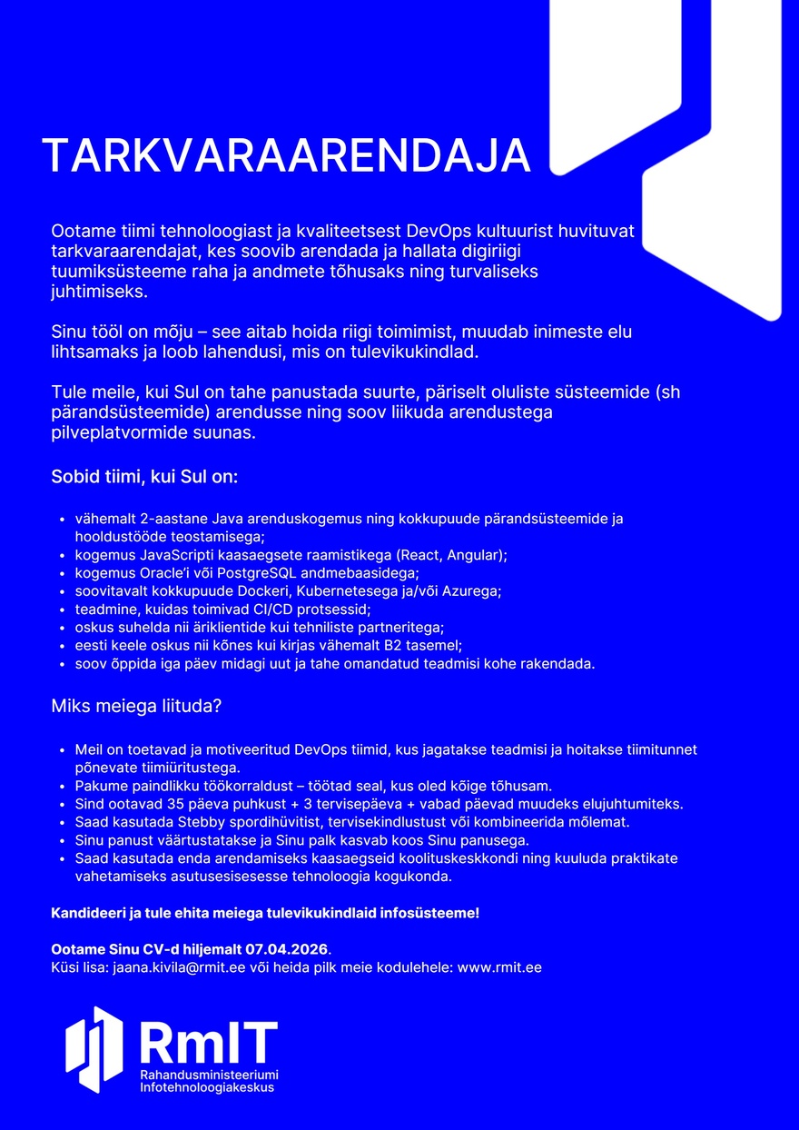 RmIT Tarkvaraarendaja