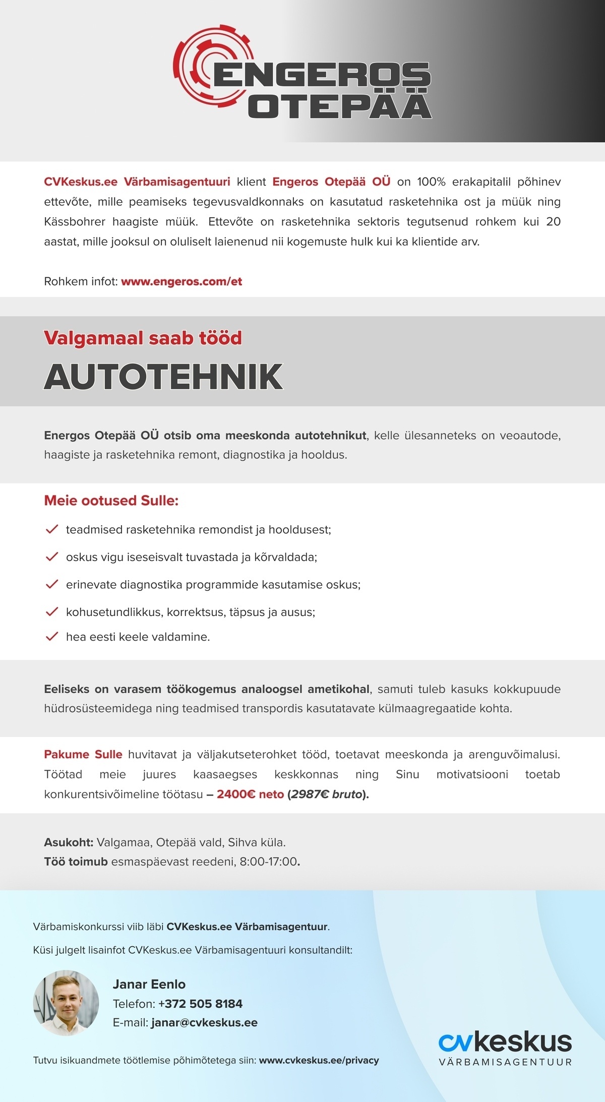 Engeros Otepää OÜ AUTOTEHNIK
