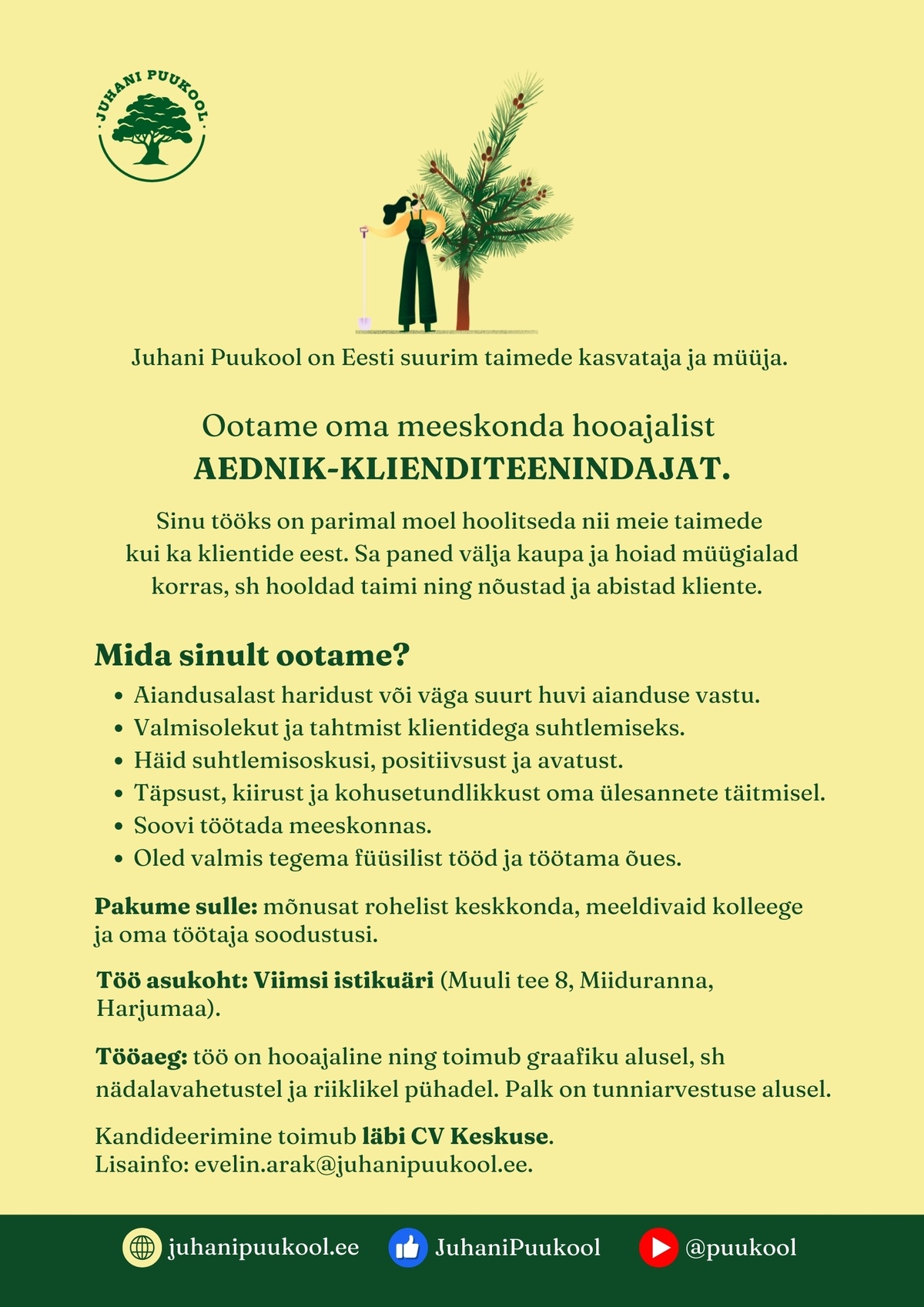 Plantex AS Aednik-klienditeenindaja