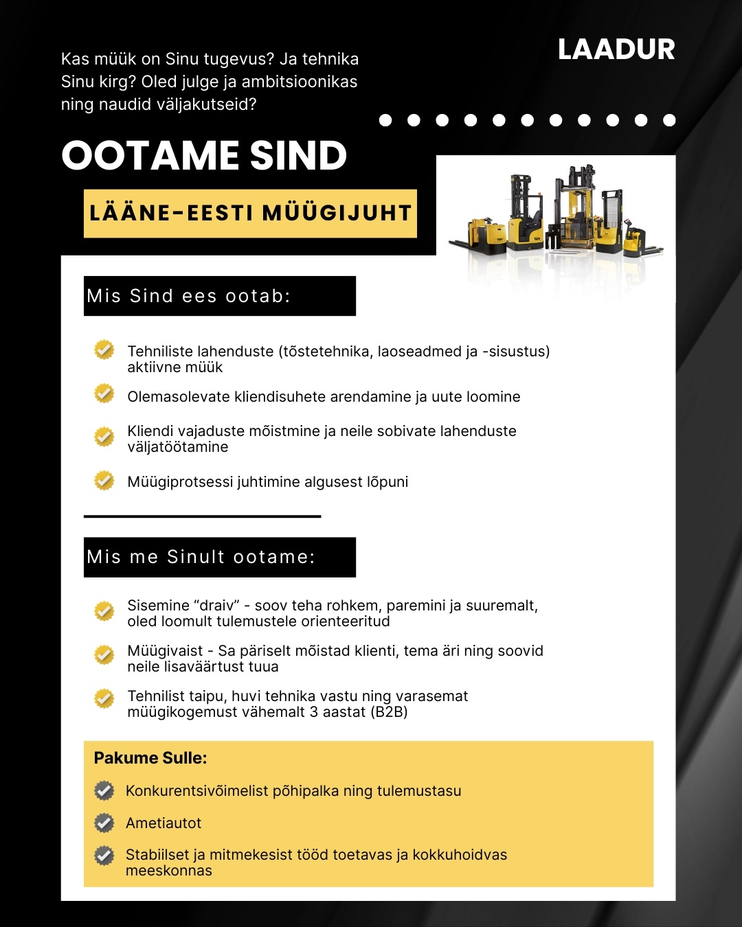 Laadur OÜ Lääne-Eesti müügijuht