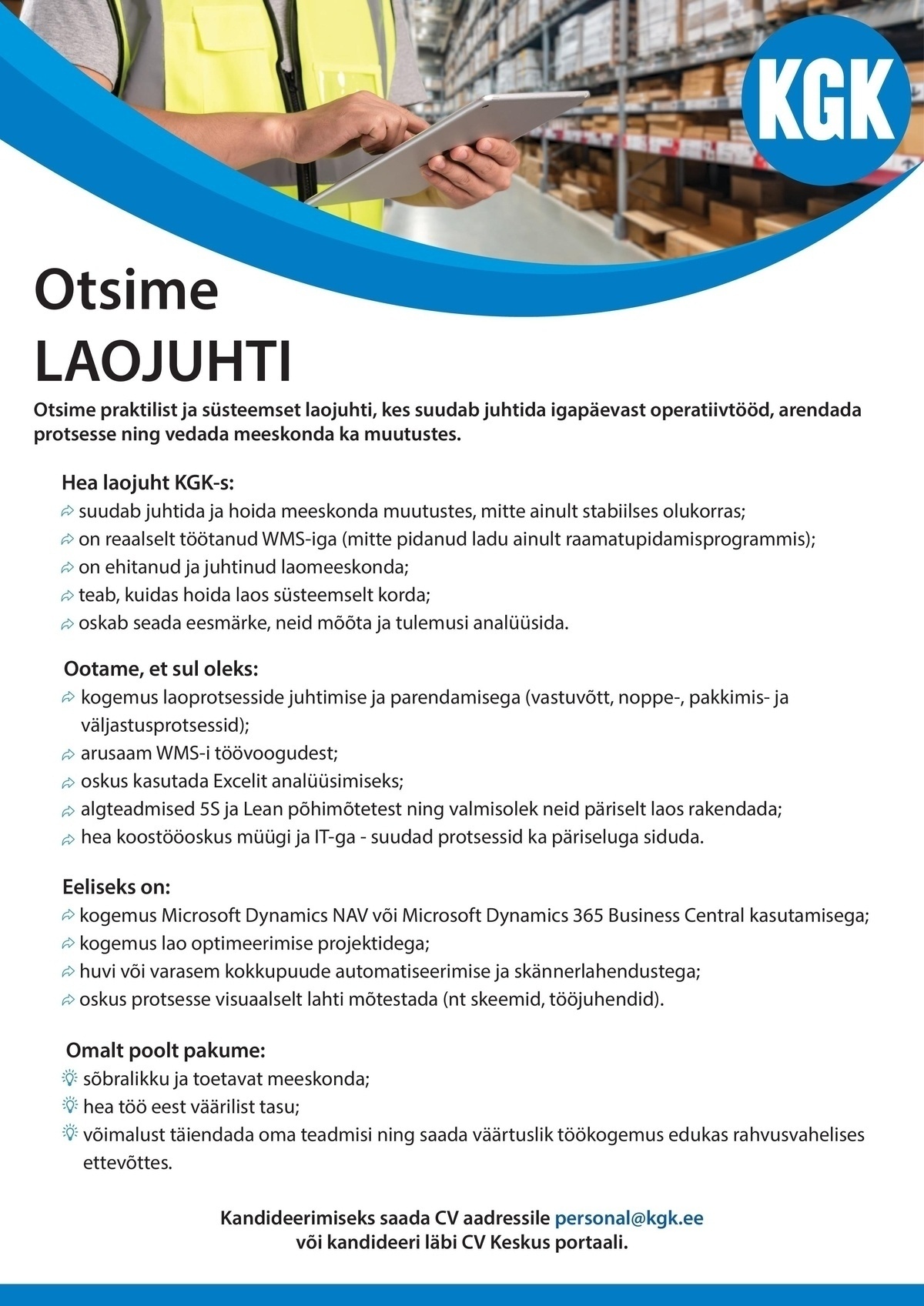 KG Knutsson AS Laojuht