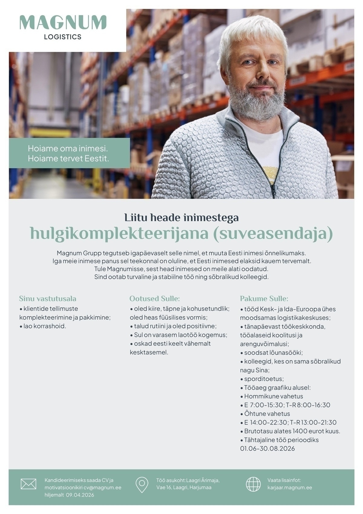 Magnum AS Hulgikomplekteerija (suveasendaja)