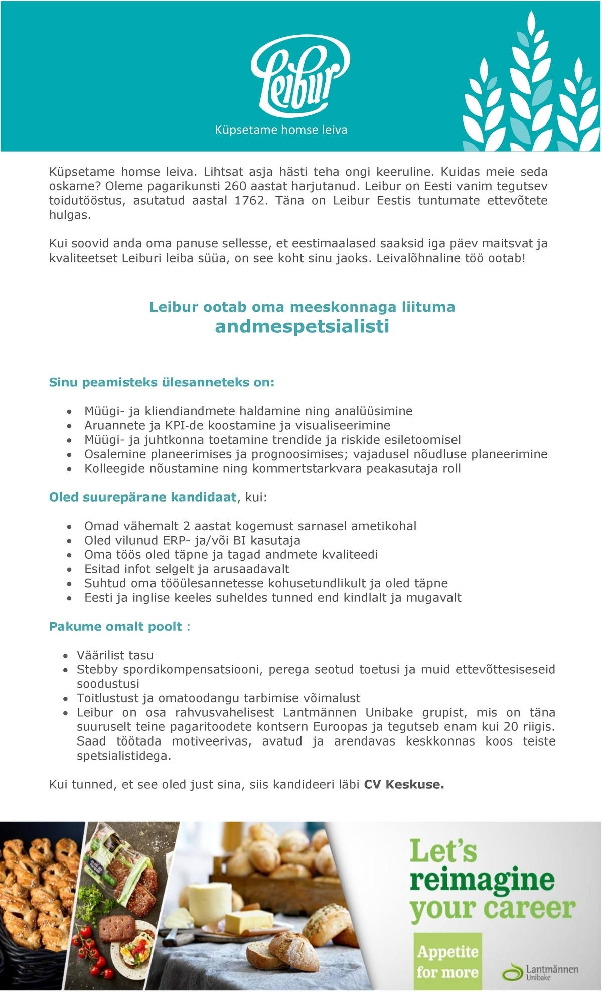 Leibur AS Andmespetsialist