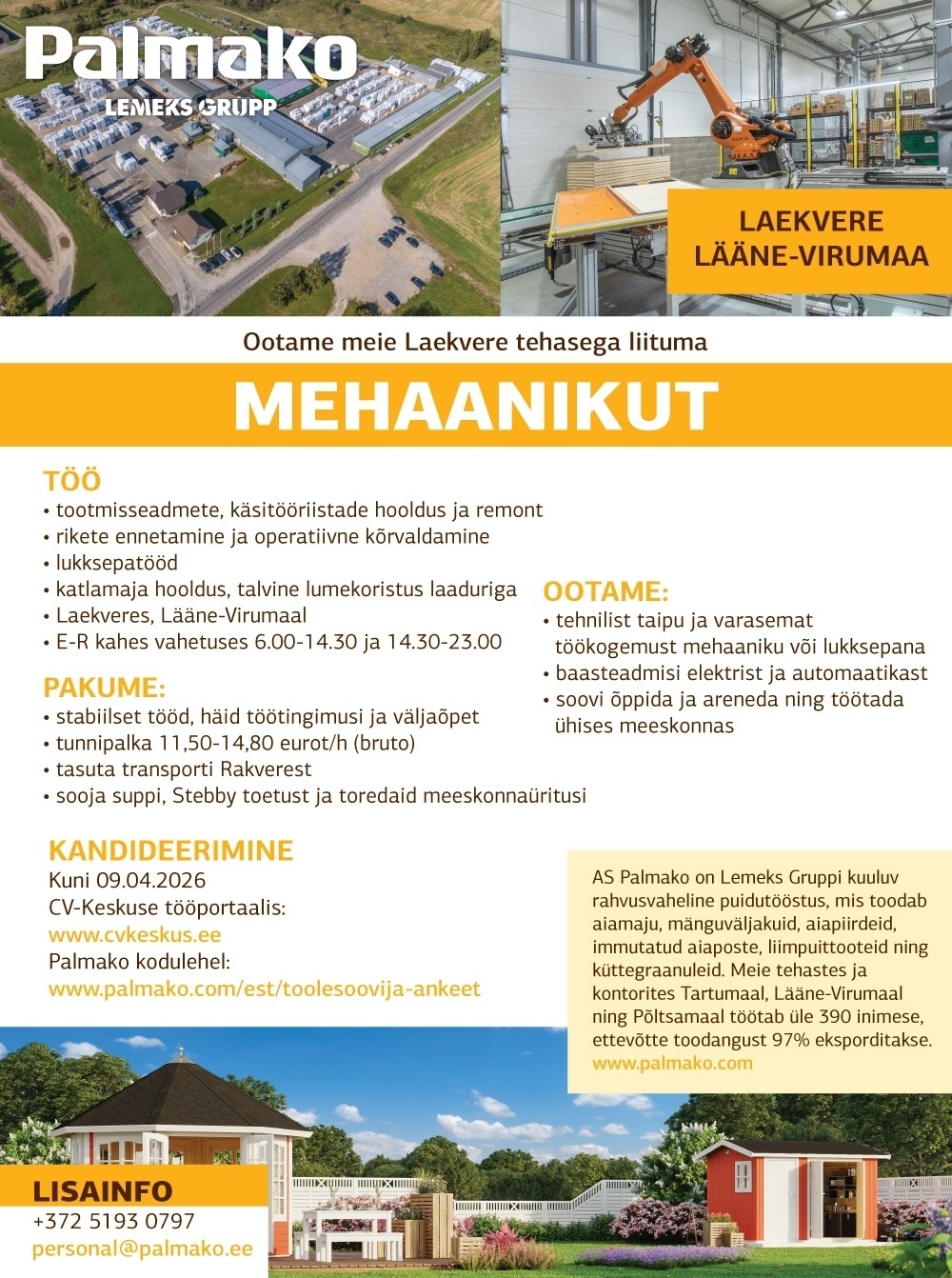 Palmako AS Mehaanik (Laekvere)