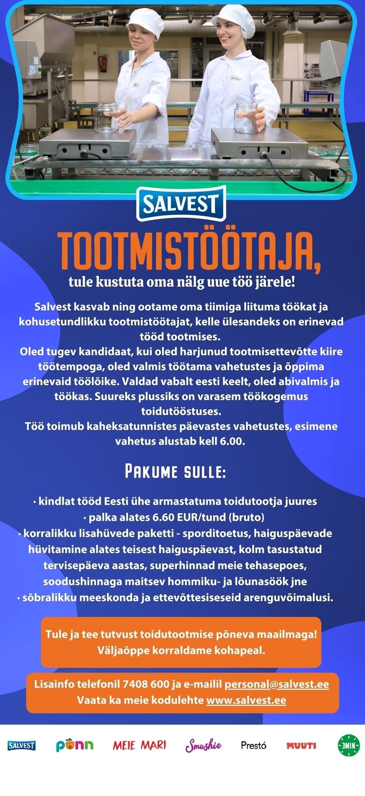 Salvest AS Tootmistööline