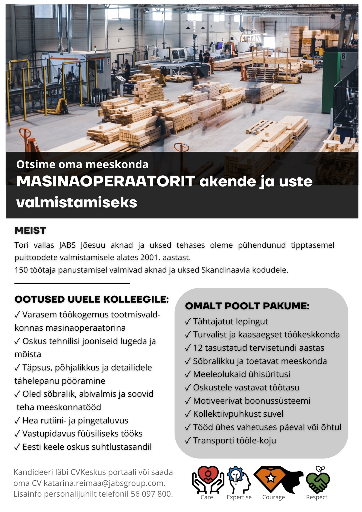 JABS Jõesuu OÜ Masinaoperaator