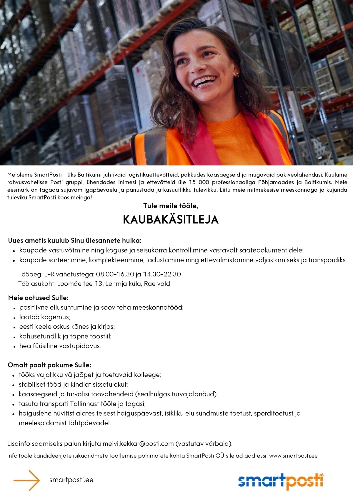 SmartPosti OÜ Kaubakäsitleja