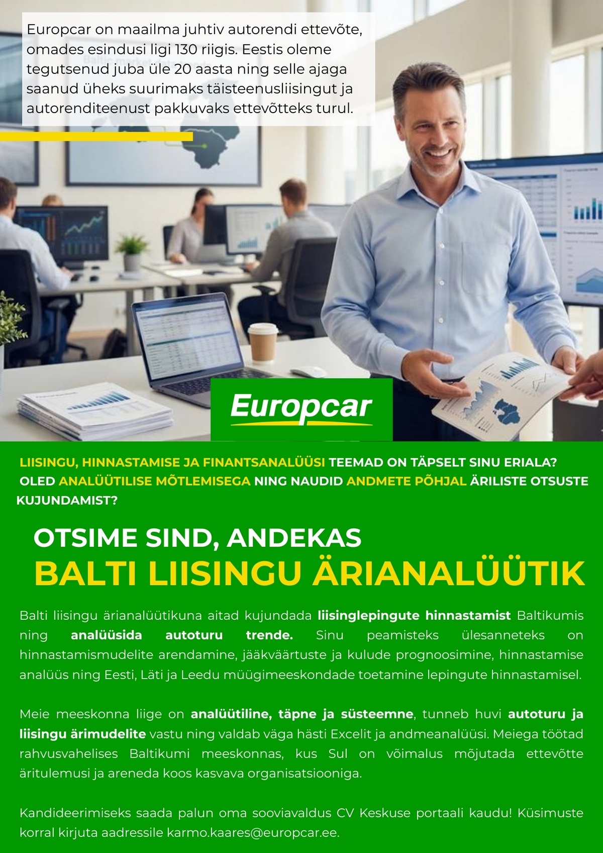 Baltic Mobility OÜ Balti Liisingu Ärianalüütik