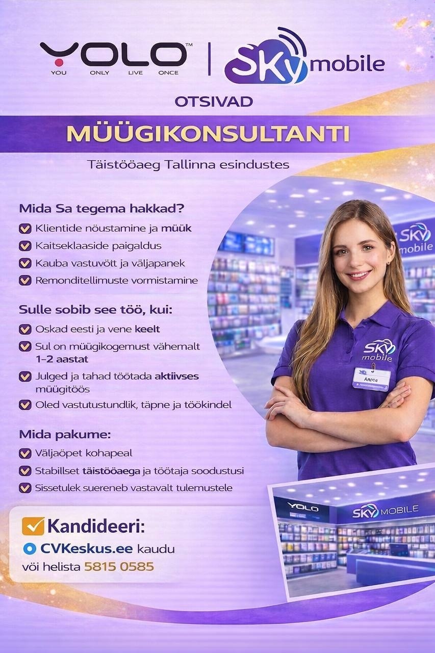BUYWELL OÜ Müügikonsultant