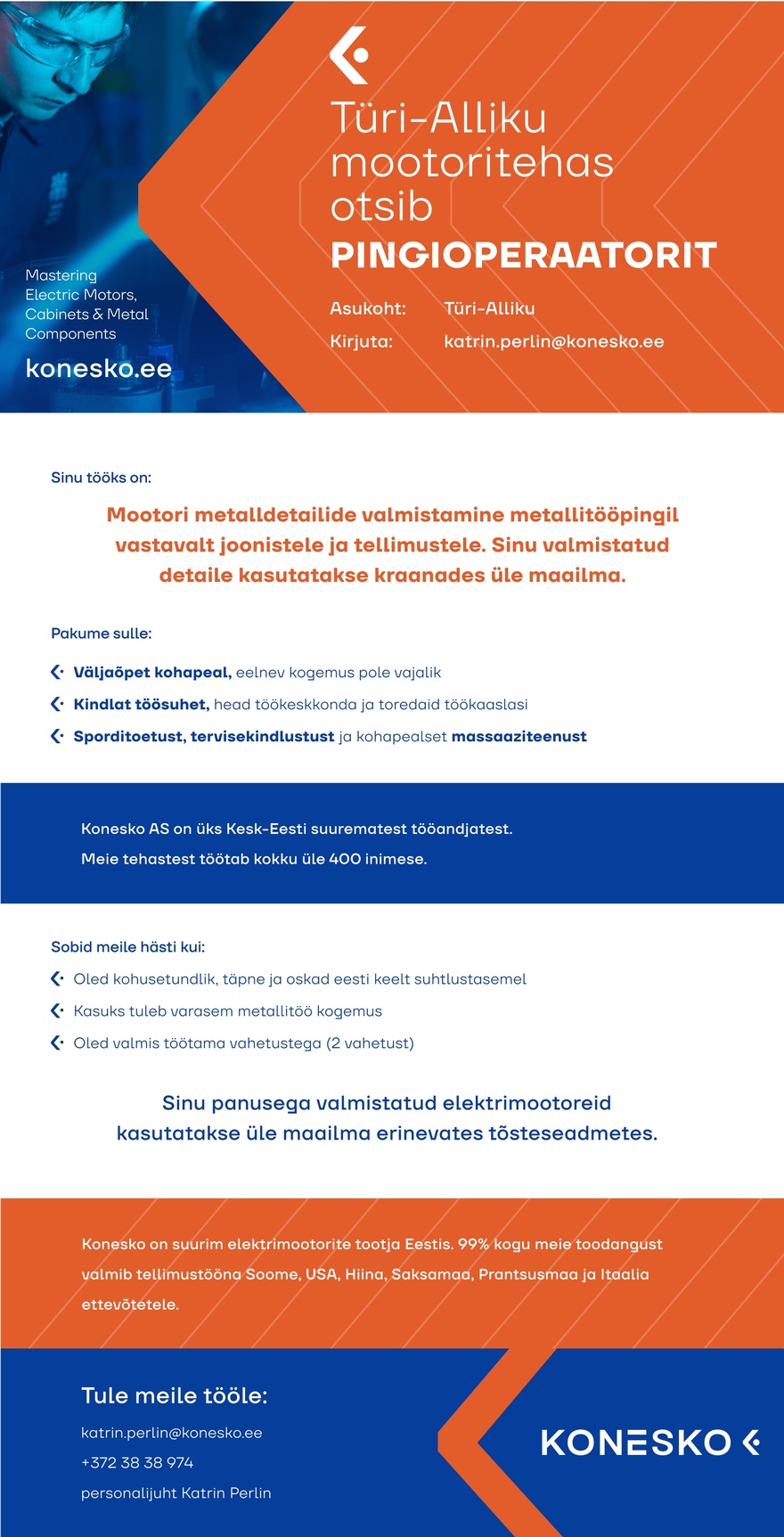 AS Konesko Pingioperaator Türi-Alliku tehasesse