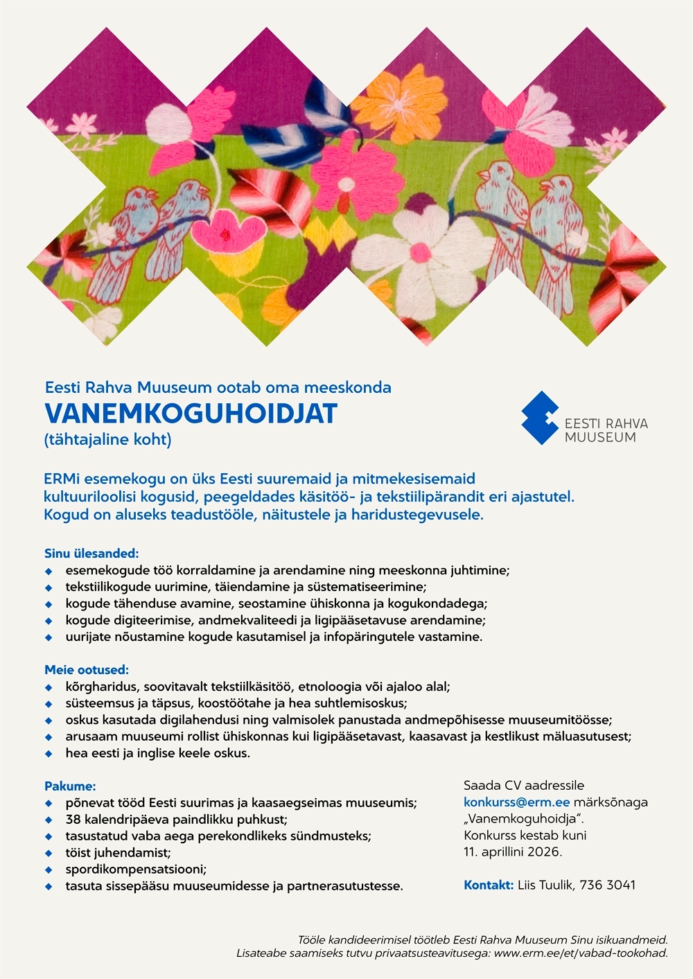 Eesti Rahva Muuseum Vanemkoguhoidja