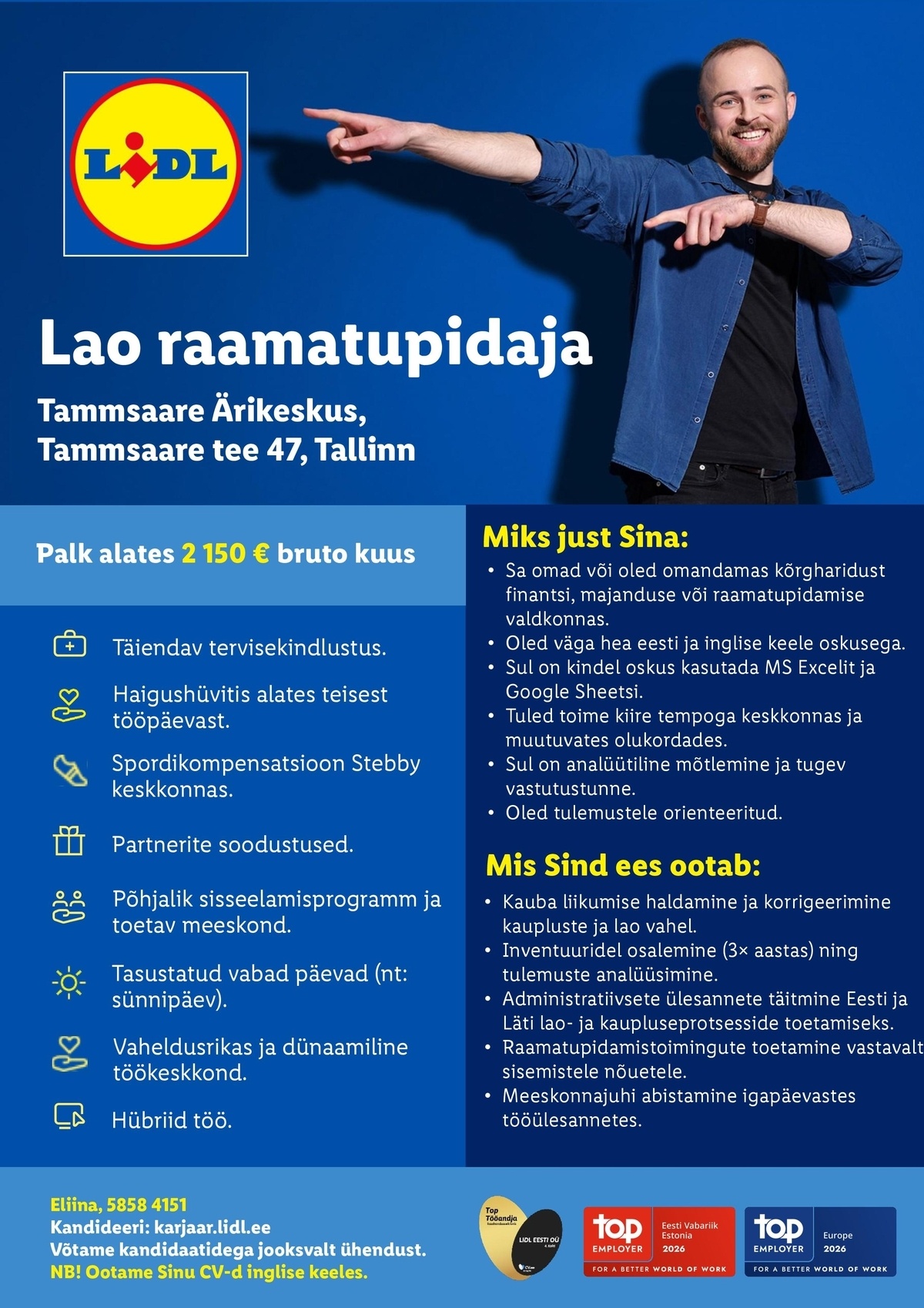 Lidl Eesti OÜ Lao raamatupidaja