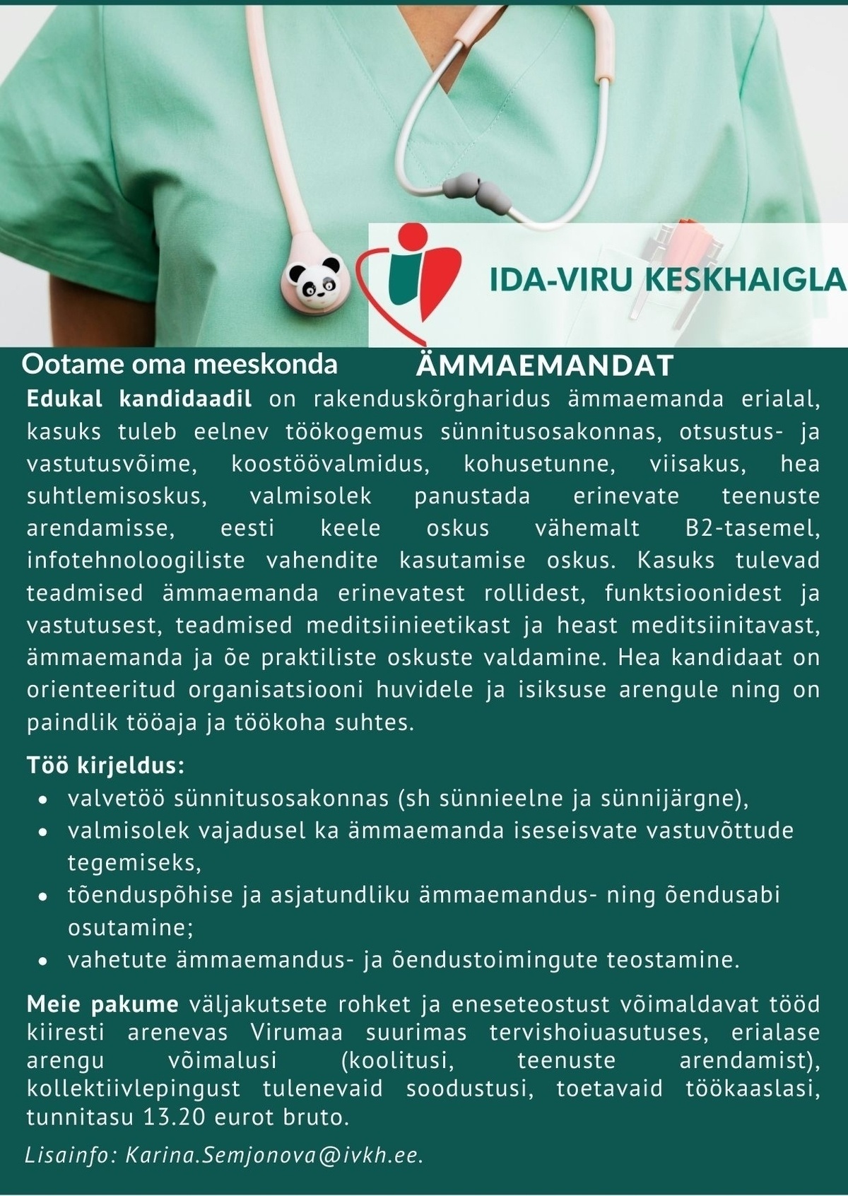 Ida-Viru Keskhaigla SA Ämmaemand