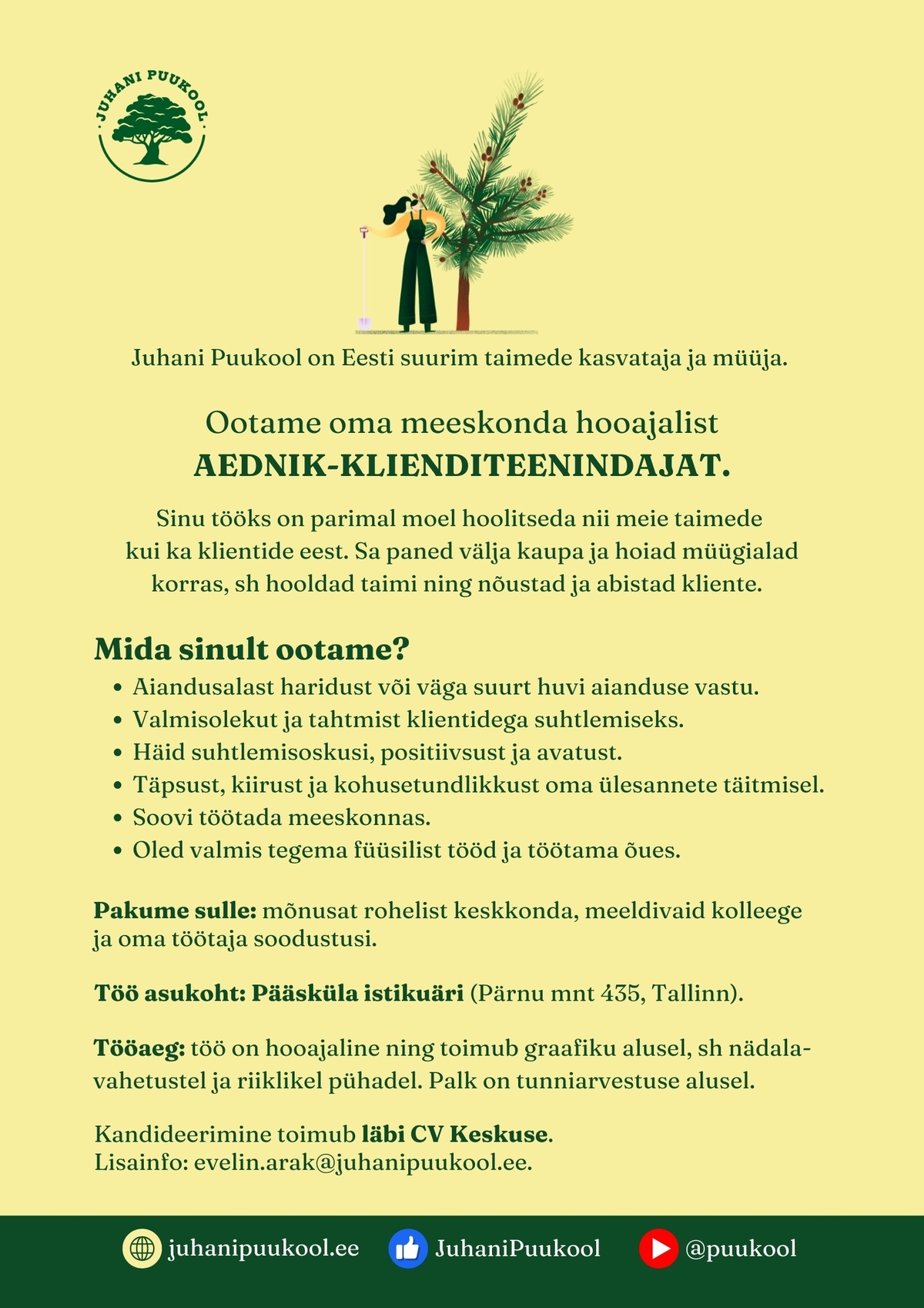Plantex AS Aednik-klienditeenindaja