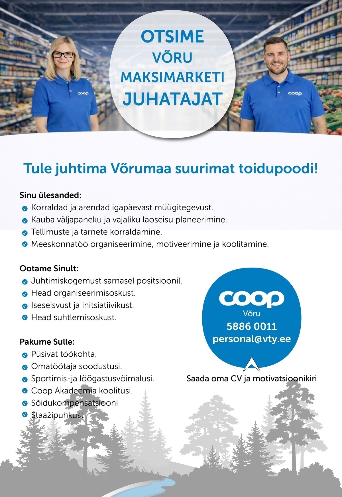 Coop Võru Võru Maksimarketi juhataja