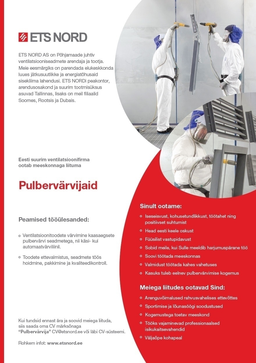 ETS NORD AS PULBERVÄRVIJA