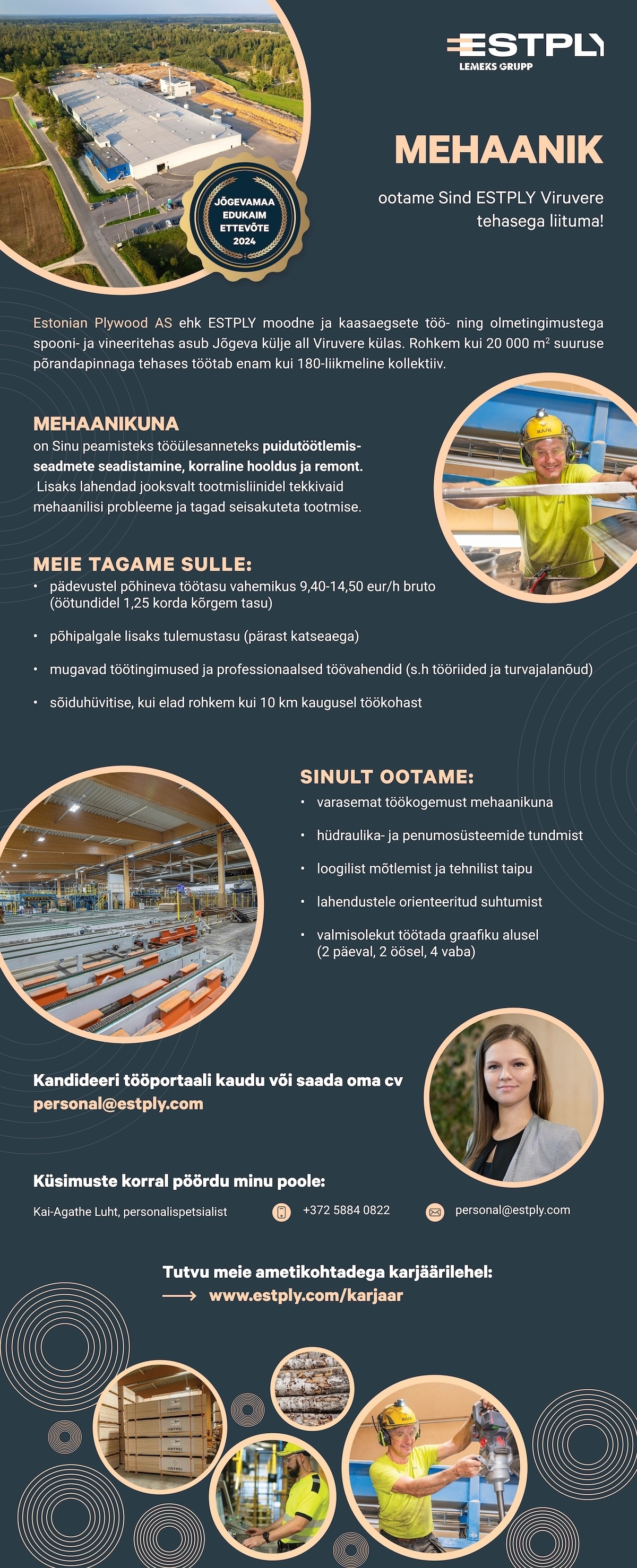 ESTONIAN PLYWOOD AS Mehaanik