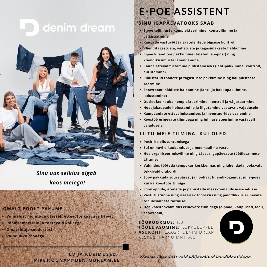 Põldma Kaubanduse AS E-POE ASSISTENT