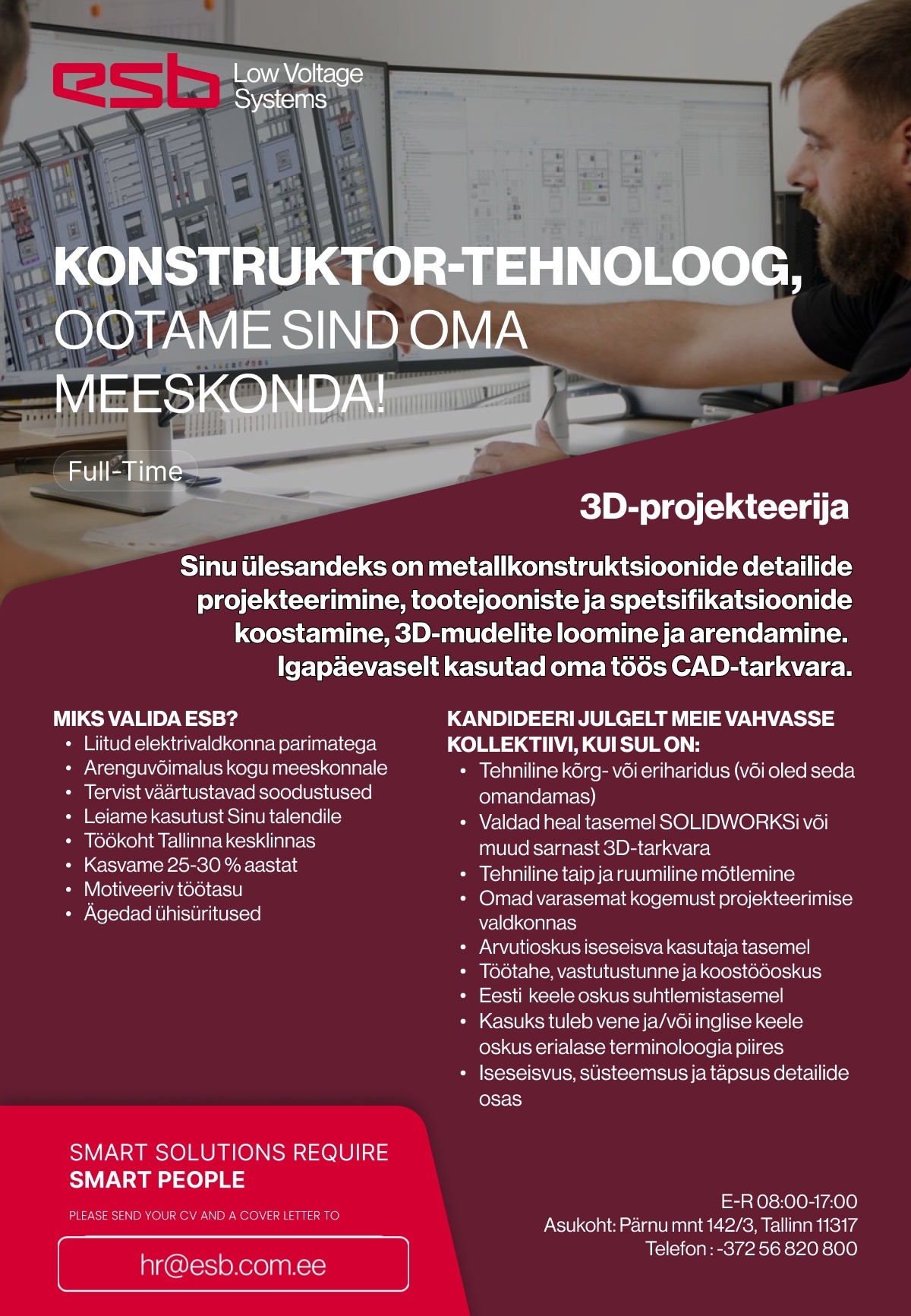 ESB-LVS OÜ KONSTRUKTOR-TEHNOLOOG