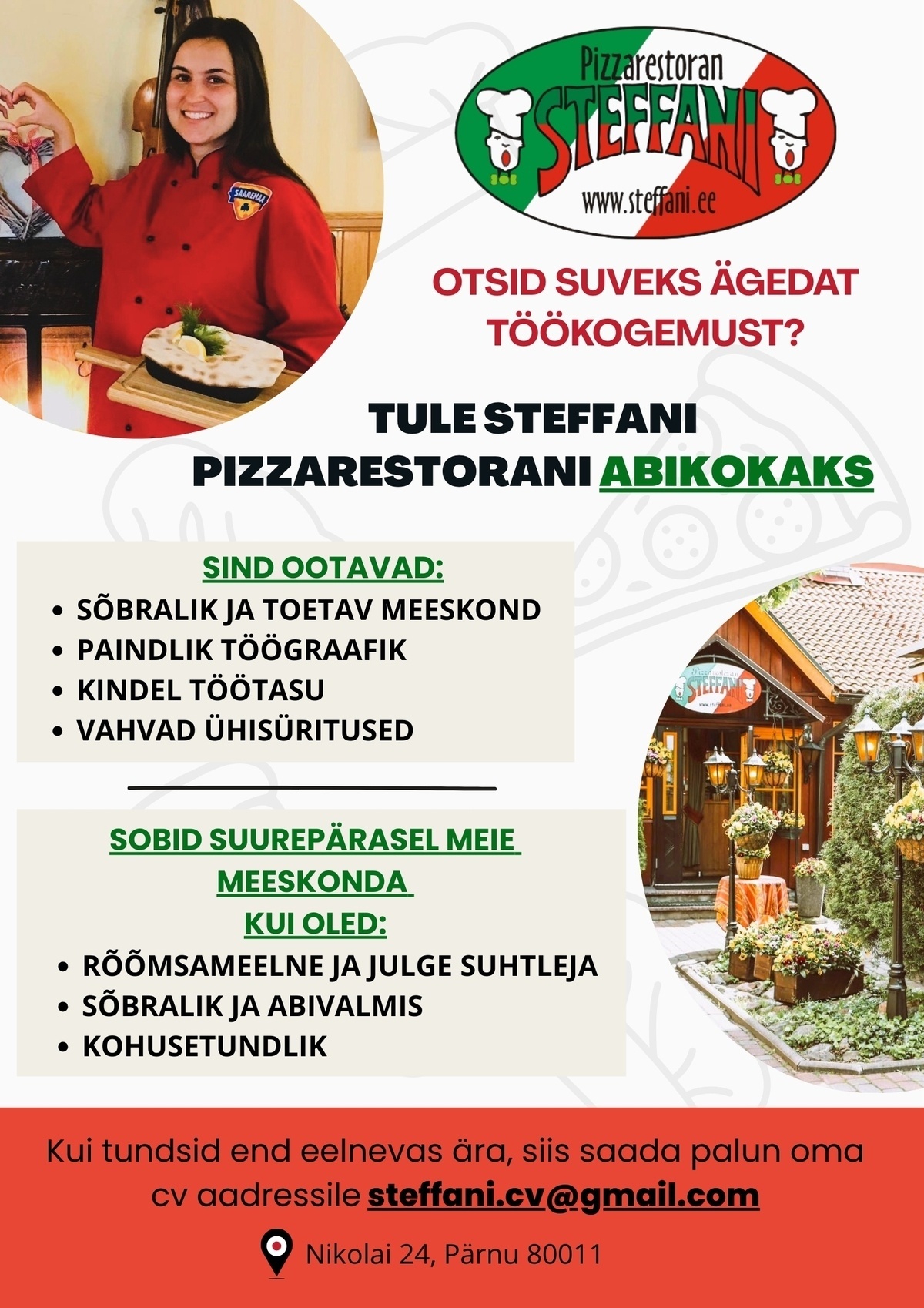 Kingexport OÜ Salatikokk, pitsa abiline