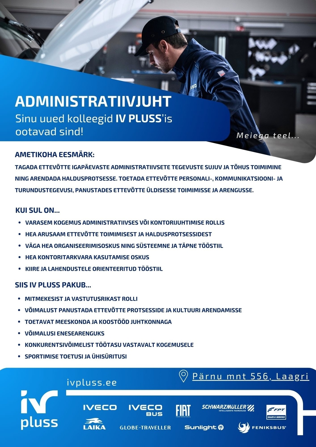 Iv Pluss AS ADMINISTRATIIVJUHT
