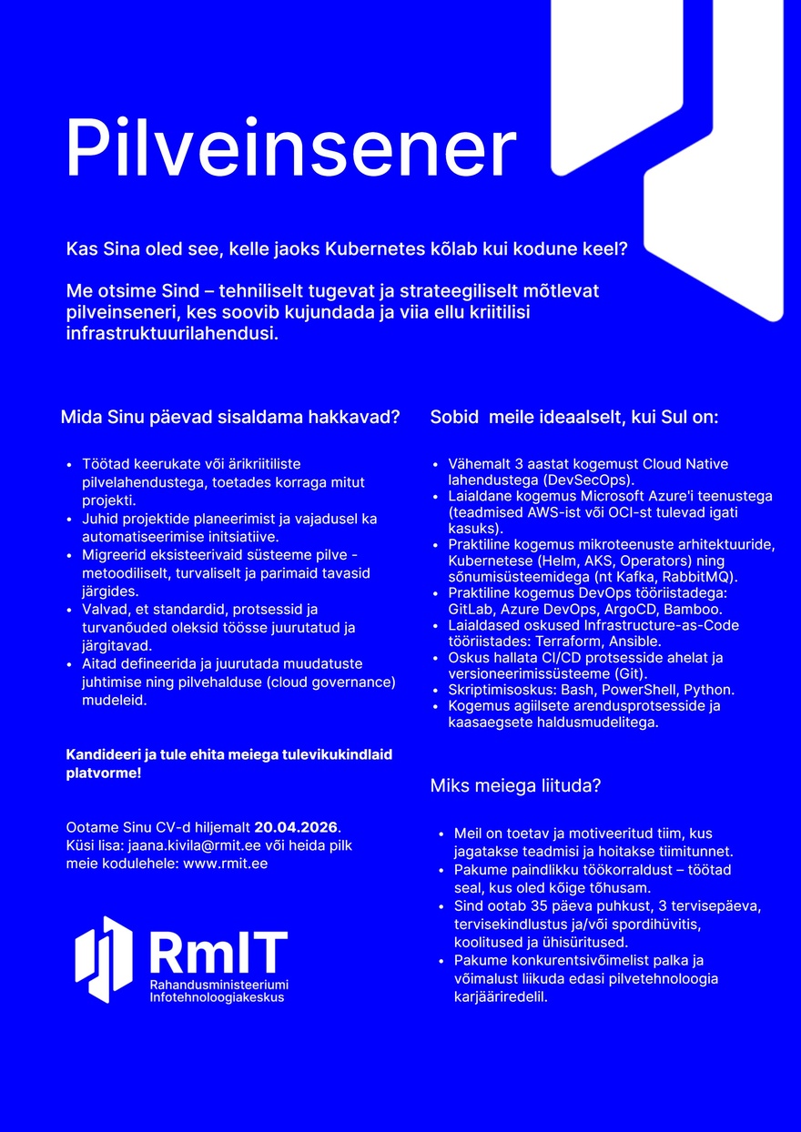 RmIT Pilveinsener