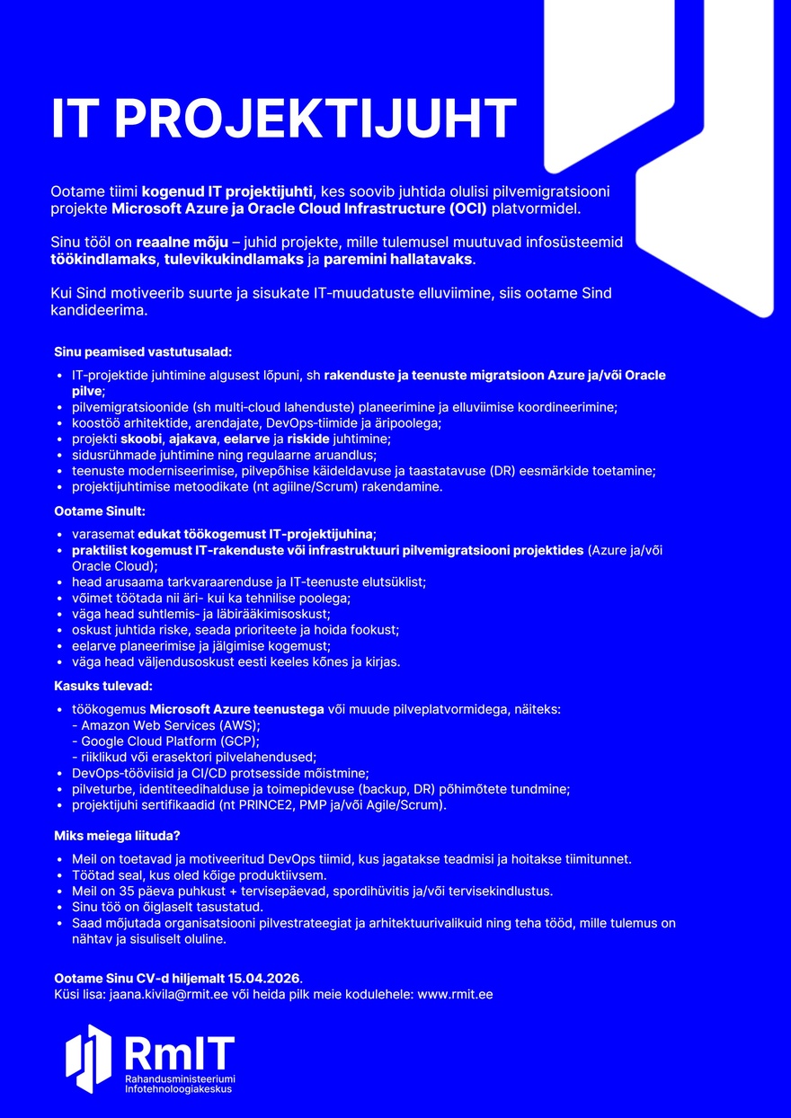 RmIT IT projektijuht