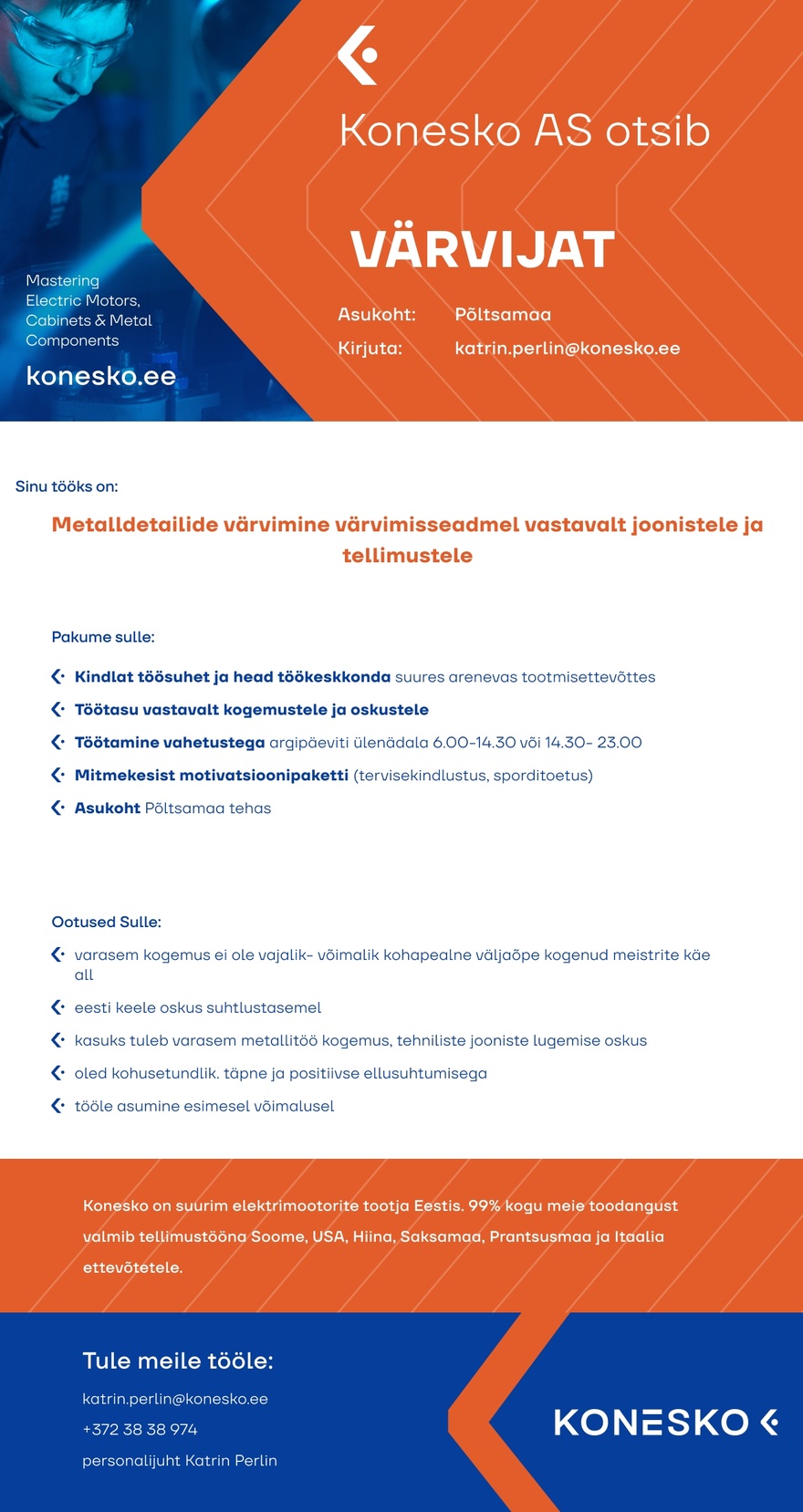 AS Konesko Värvija Põltsamaa tehasesse