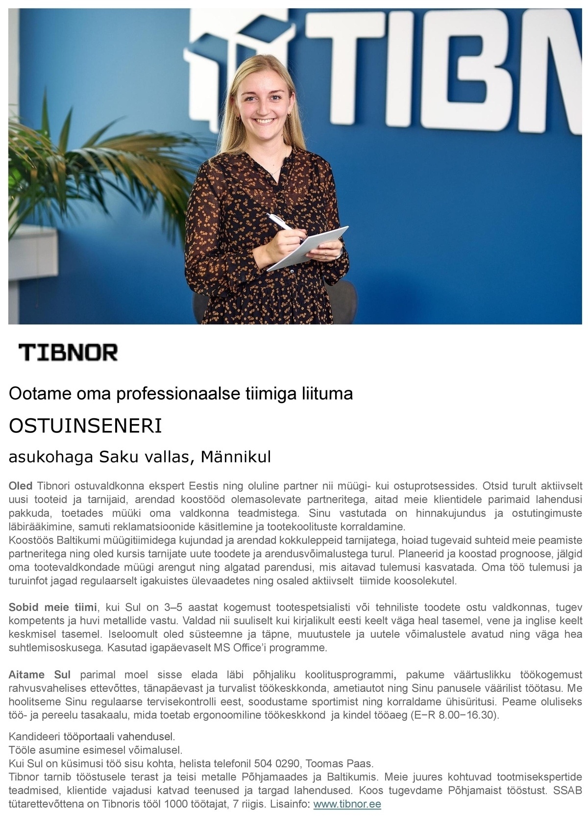 Tibnor Estonia AS Ostuinsener