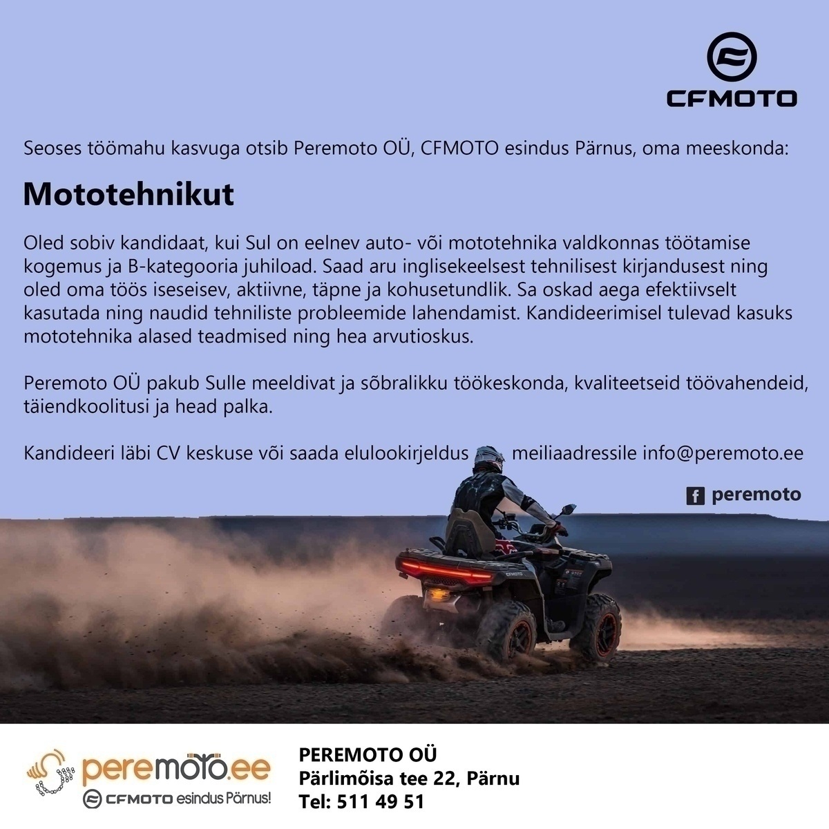 Peremoto OÜ Mototehnik