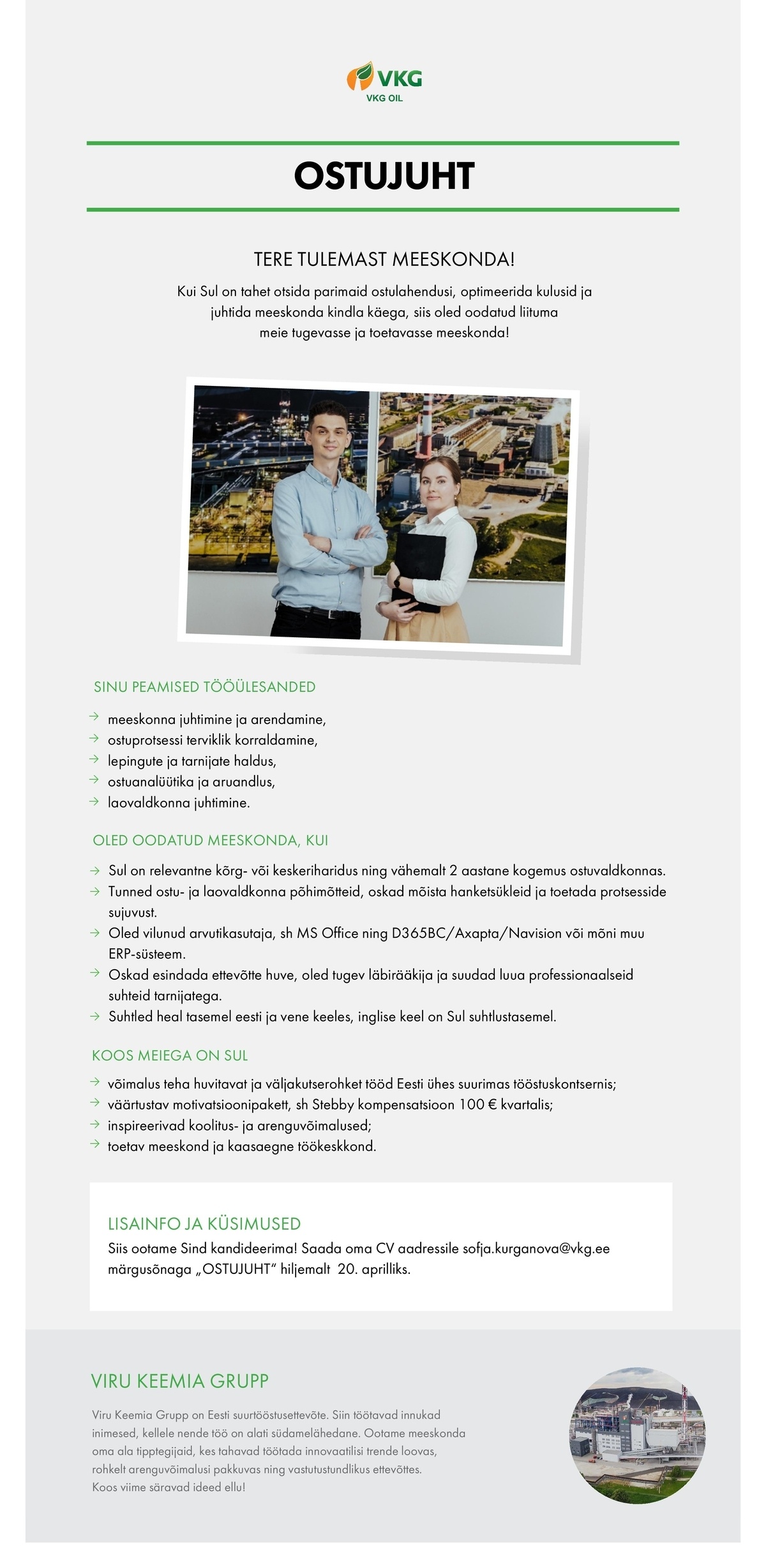 Viru Keemia Grupp AS OSTUJUHT