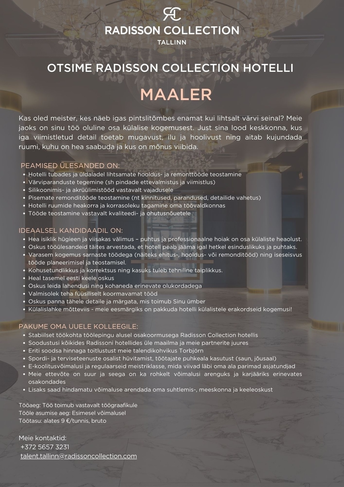 HMP Hotellid OÜ Maaler