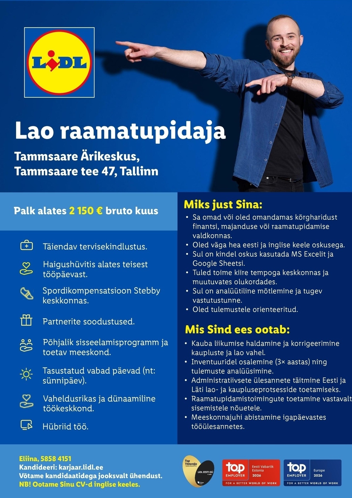 Lidl Eesti OÜ Lao raamatupidaja