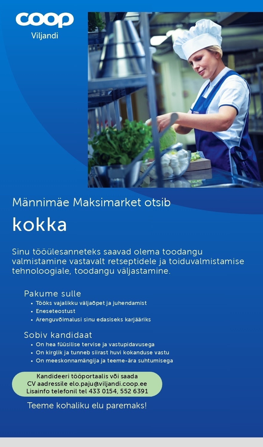 Viljandi Tarbijate Ühistu Kokk