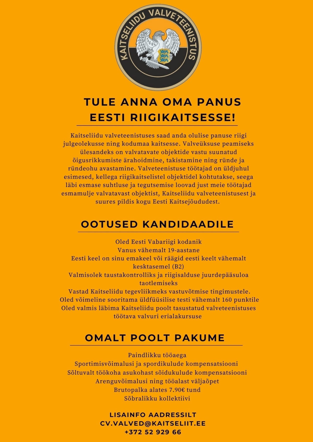 KAITSELIIT VALVEÜKSUSLANE