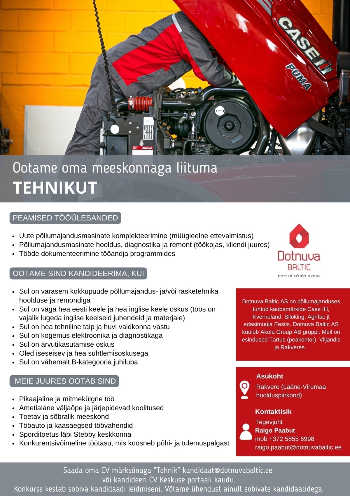 DOTNUVA BALTIC AS Tehnik