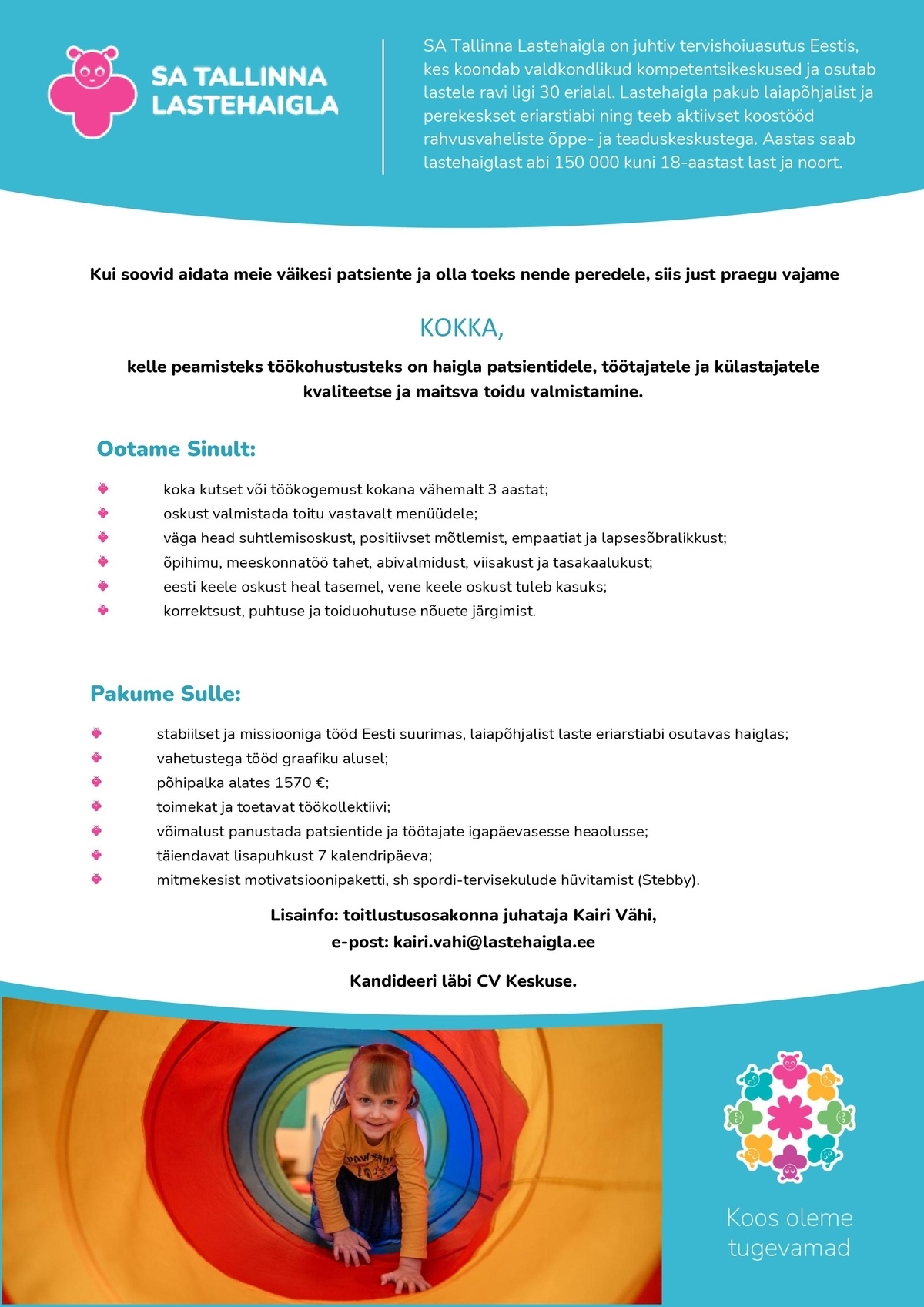 Tallinna Lastehaigla SA Kokk