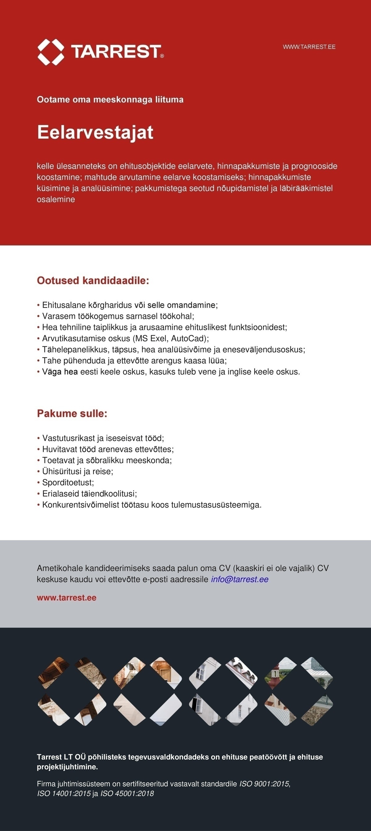 TARREST LT OÜ Eelarvestaja